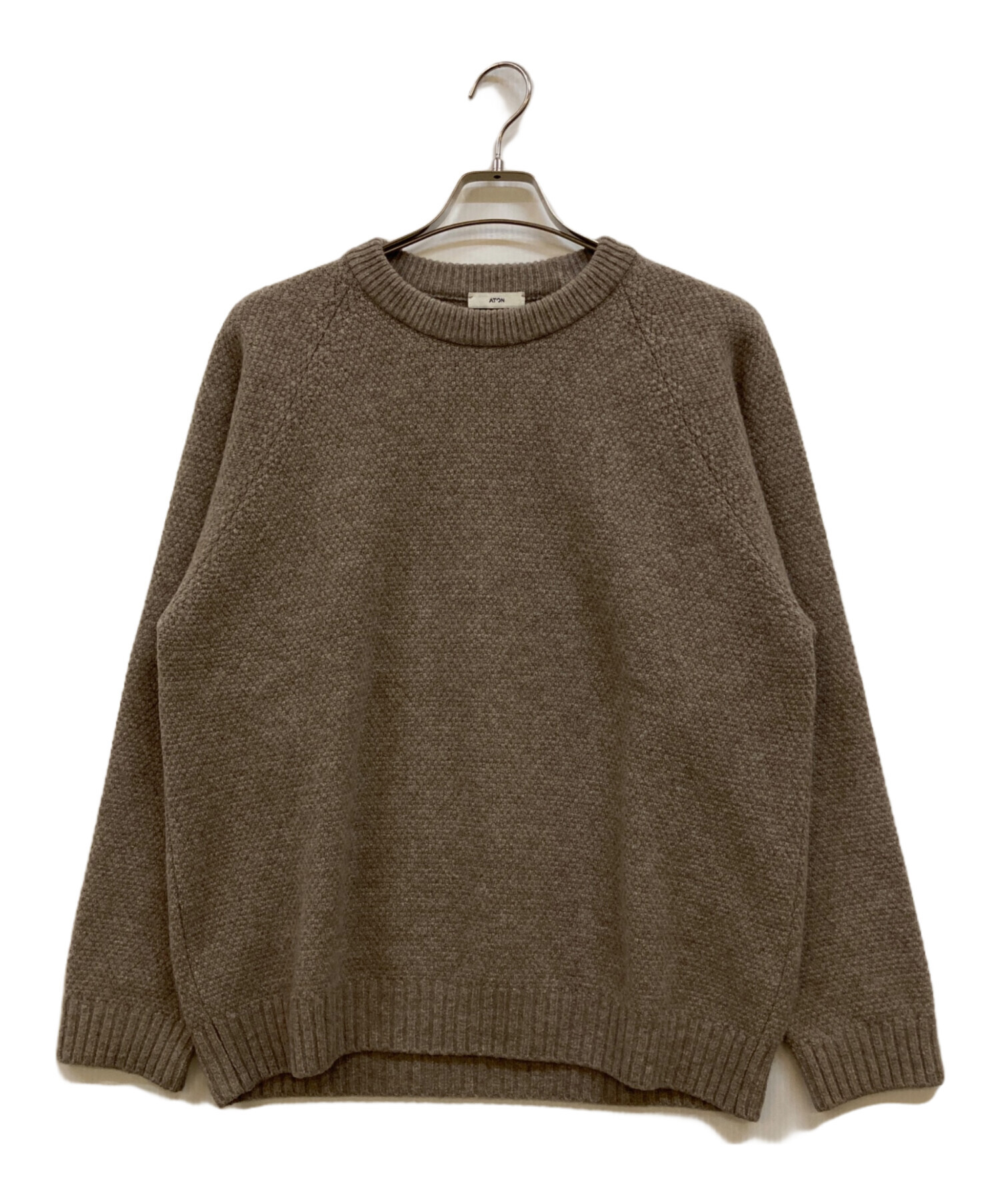 中古・古着通販】ATON (エイトン) LAMBS WOOL CREWNECK SWEATER  display picture 1