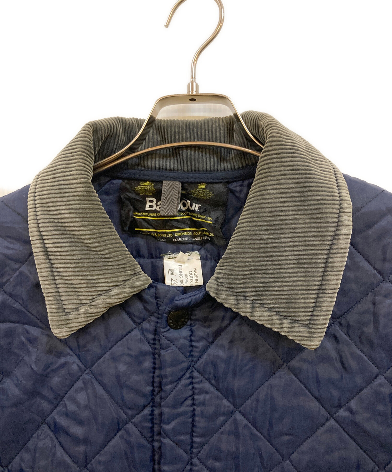 中古・古着通販】Barbour (バブアー) キルティングコート ネイビー