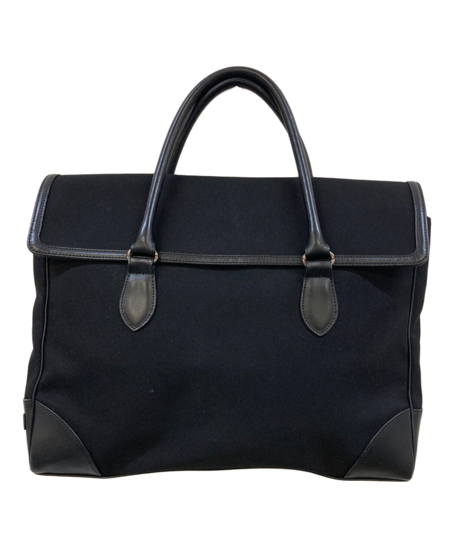中古・古着通販】PORTER (ポーター) レザー×キャンバス ブリーフケース