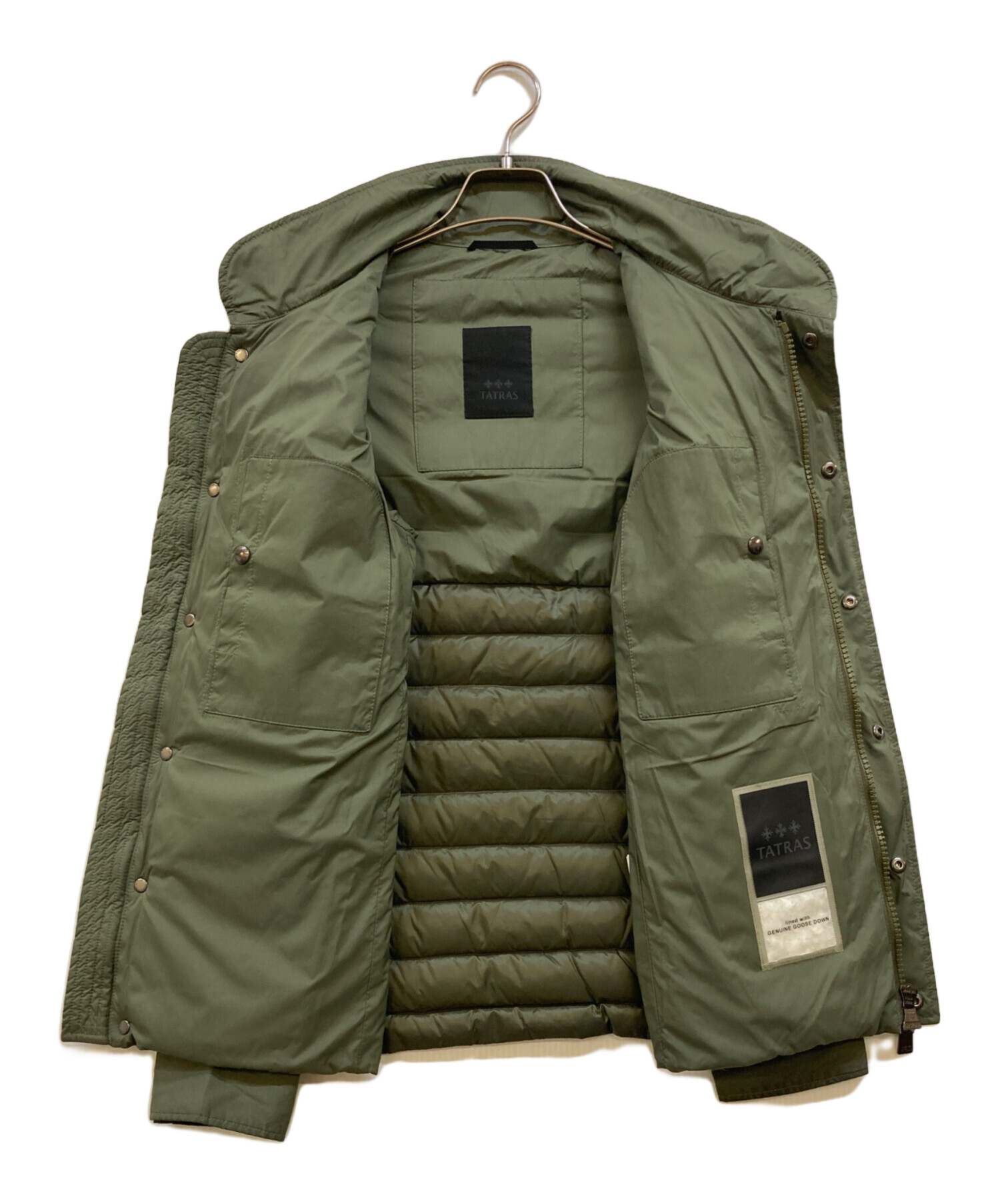 中古・古着通販】TATRAS (タトラス) ライトダウンジャケット グリーン