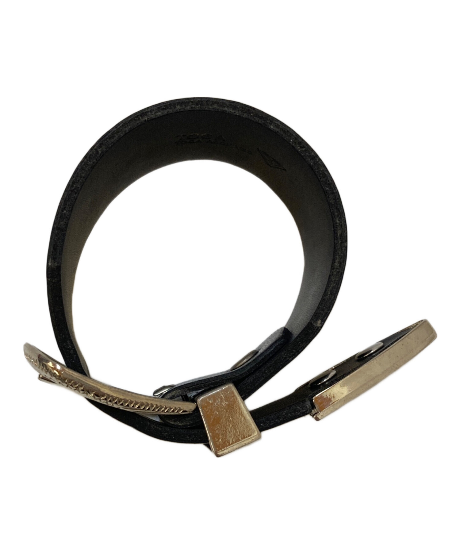 中古・古着通販】TOGA (トーガ) バックルレザーバングル ブラック