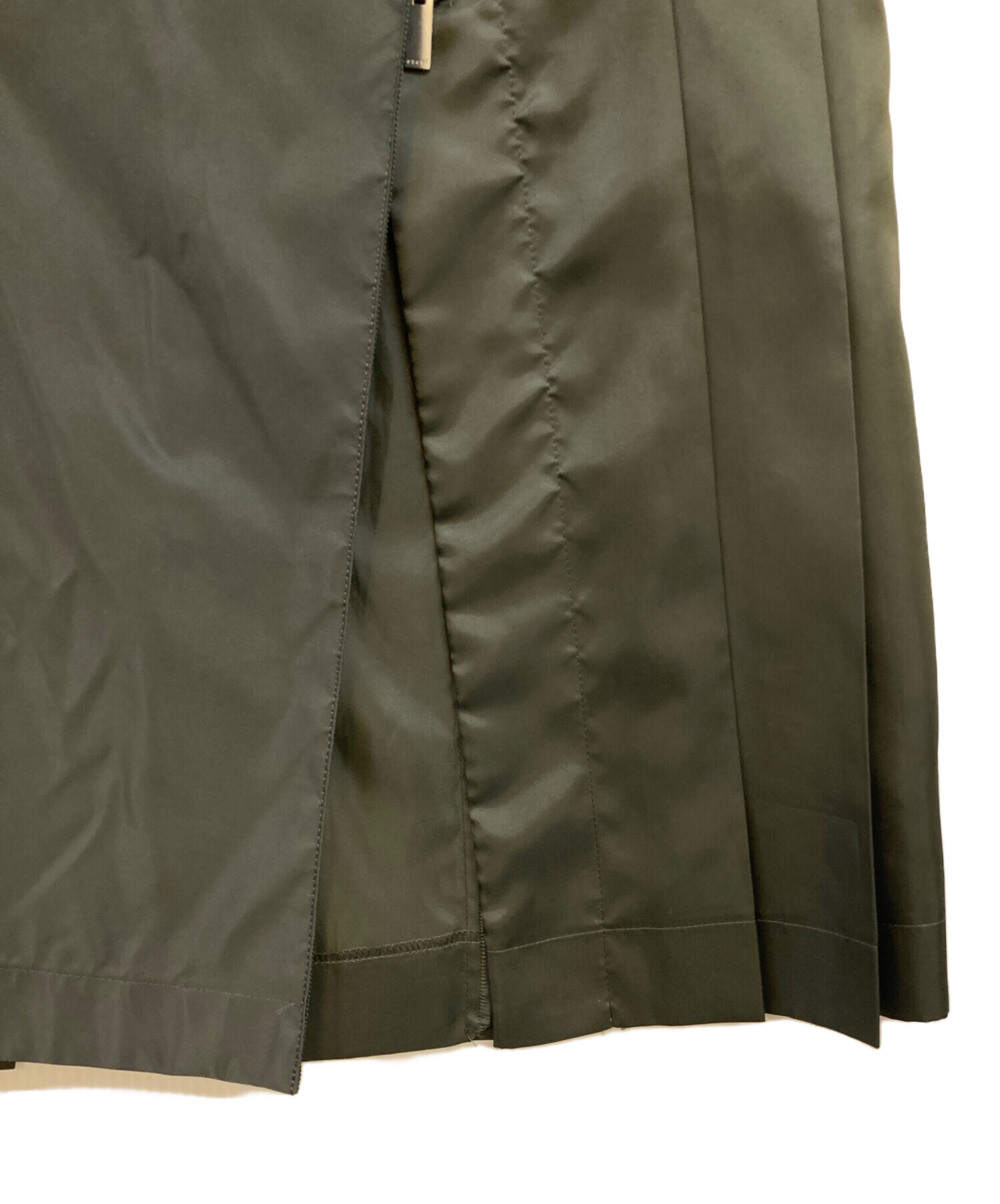 中古・古着通販】sacai (サカイ) Nylon Twill Skirt オリーブ サイズ:2