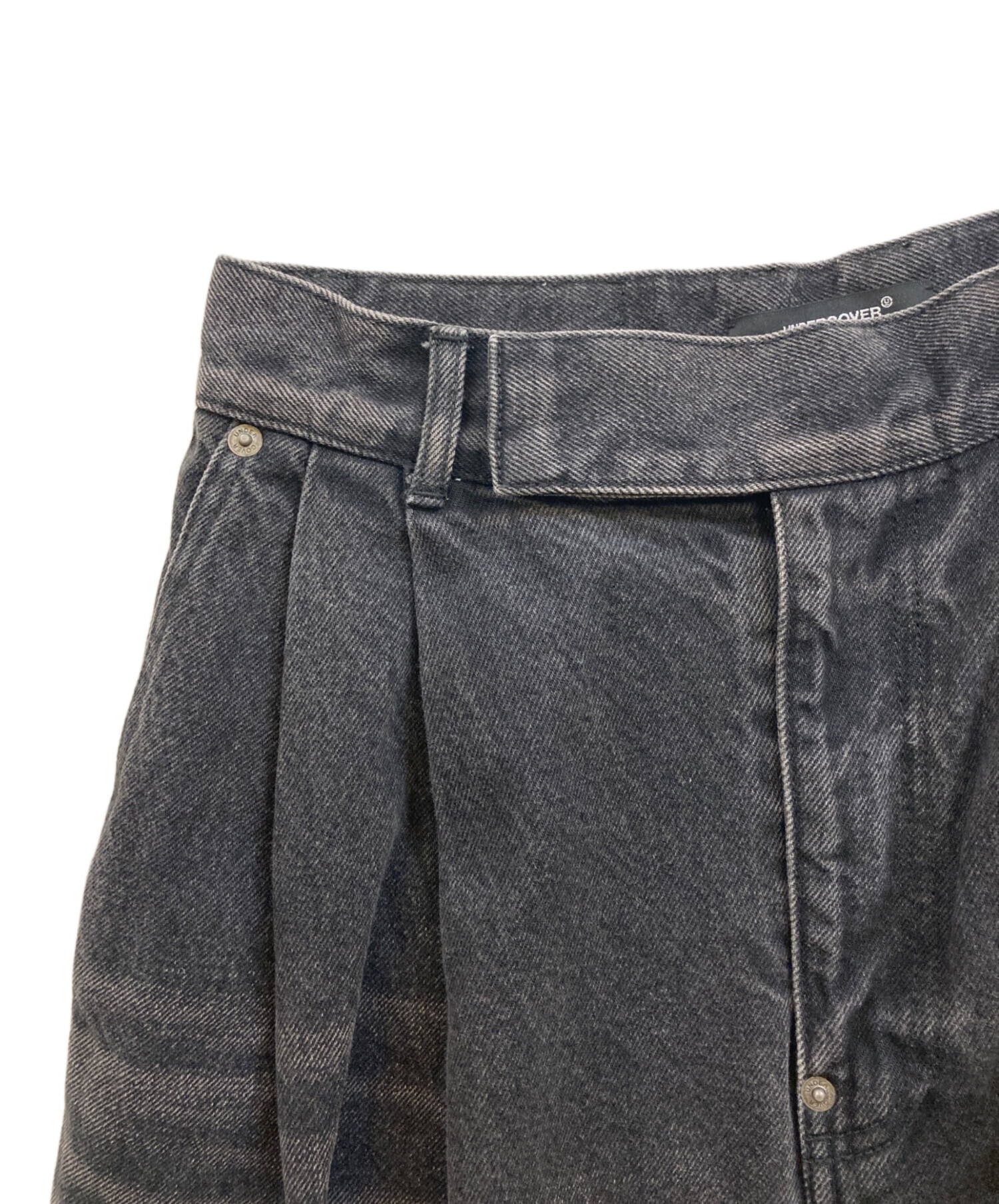 中古・古着通販】UNDERCOVER (アンダーカバー) タック加工ワイドデニム