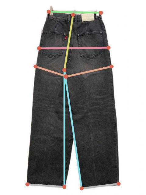 中古・古着通販】UNDERCOVER (アンダーカバー) タック加工ワイドデニム