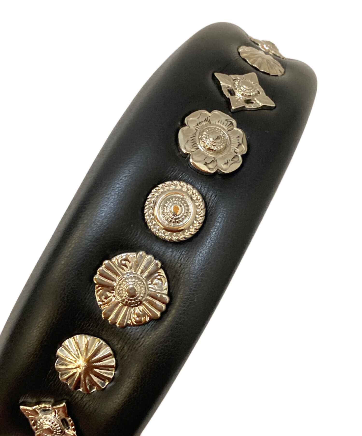 中古・古着通販】TOGA TOO (トーガ・トゥ) Leather headband1 ブラック