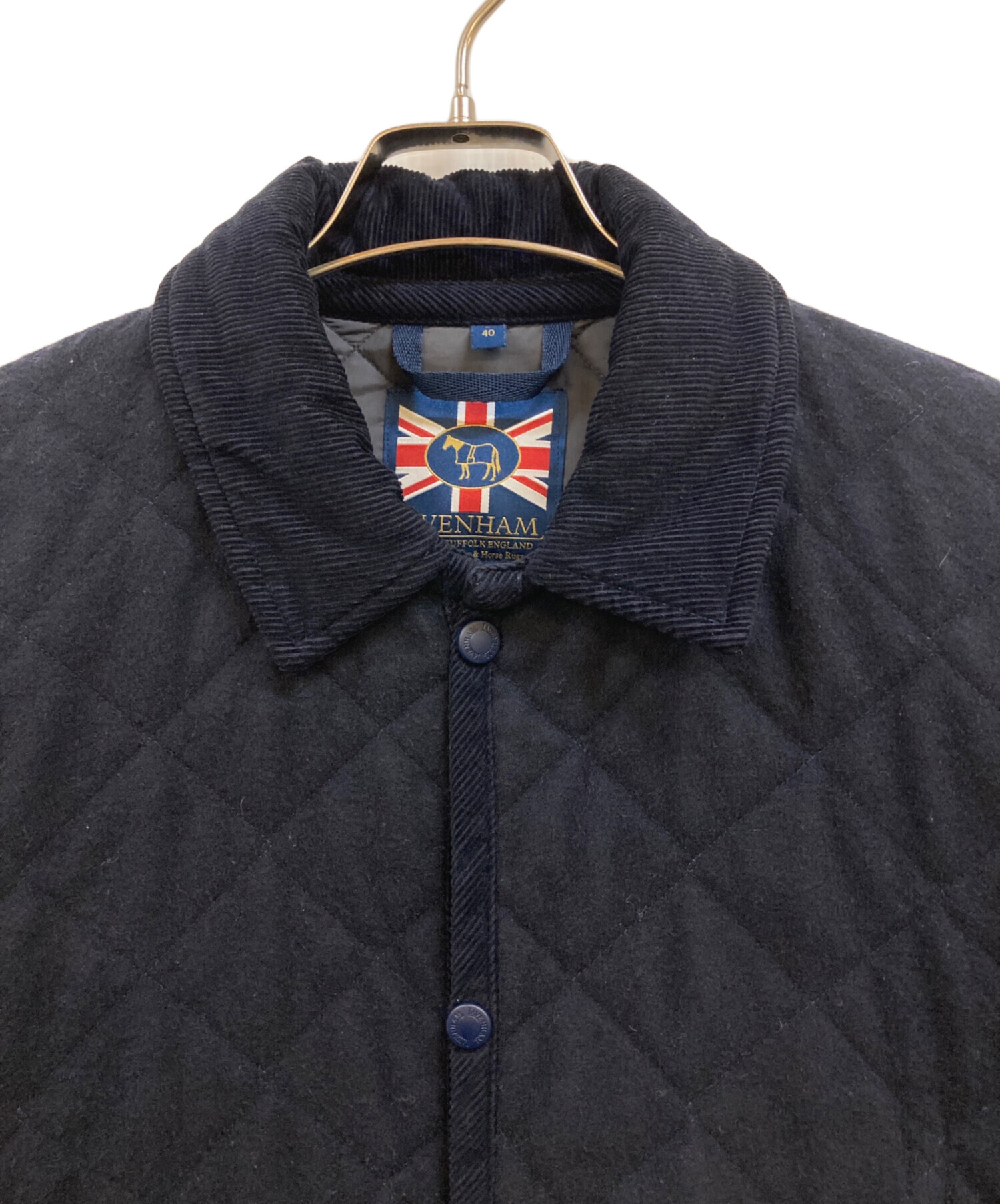 中古・古着通販】LAVENHAM (ラベンハム) キルティングコート ネイビー