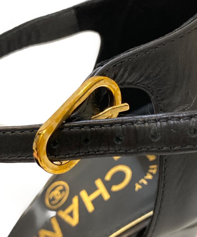 中古・古着通販】CHANEL (シャネル) Tストラップ ココマーク パール