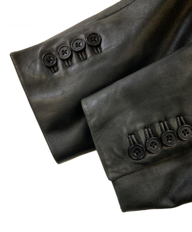 【Burberry】2B ラムレザー テーラードジャケット 中古・古着通販】BURBERRY BLACK LABEL (バーバリーブラックレーベル