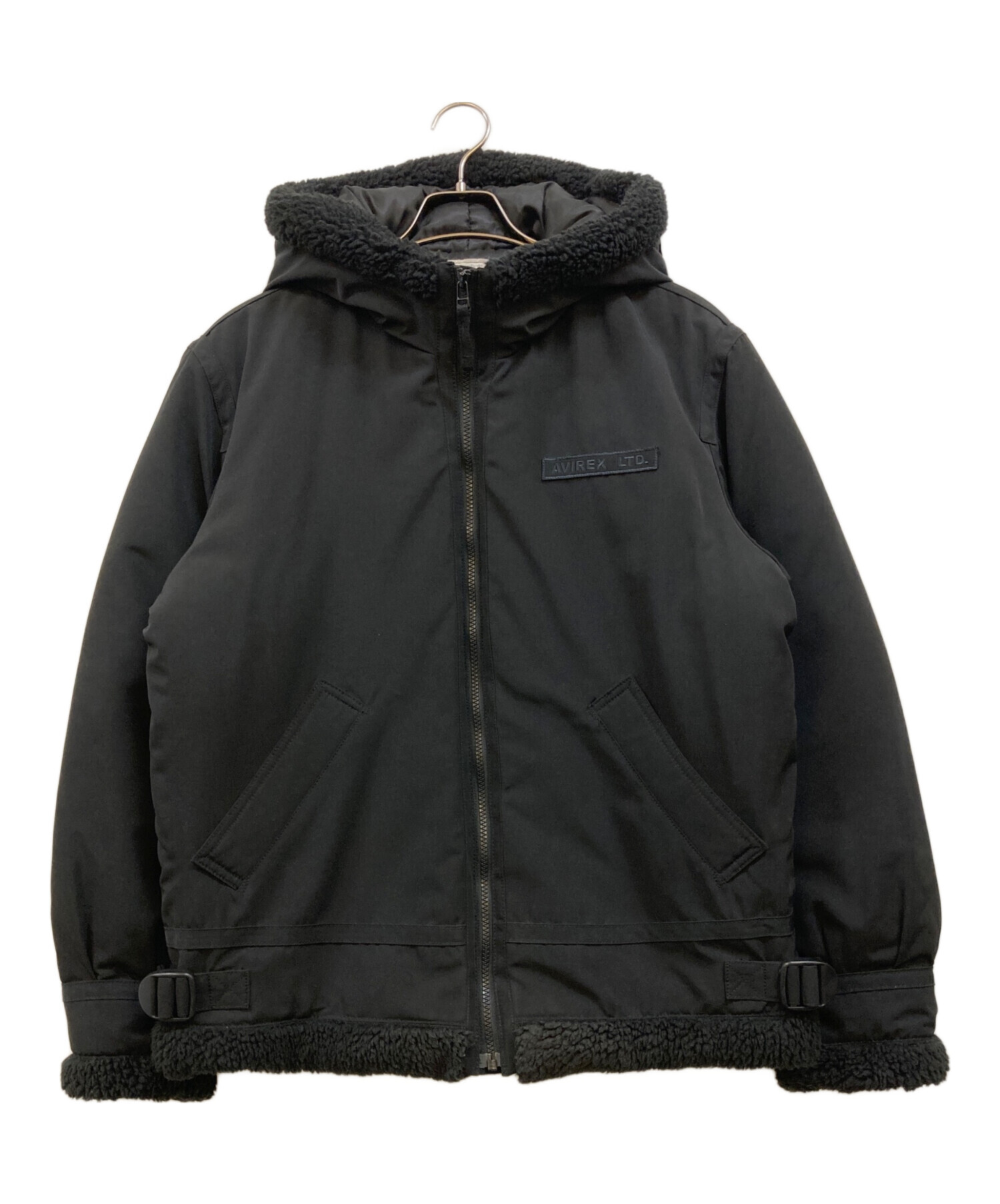 中古・古着通販】AVIREX (アヴィレックス) B-3中綿ジャケット ブラック 