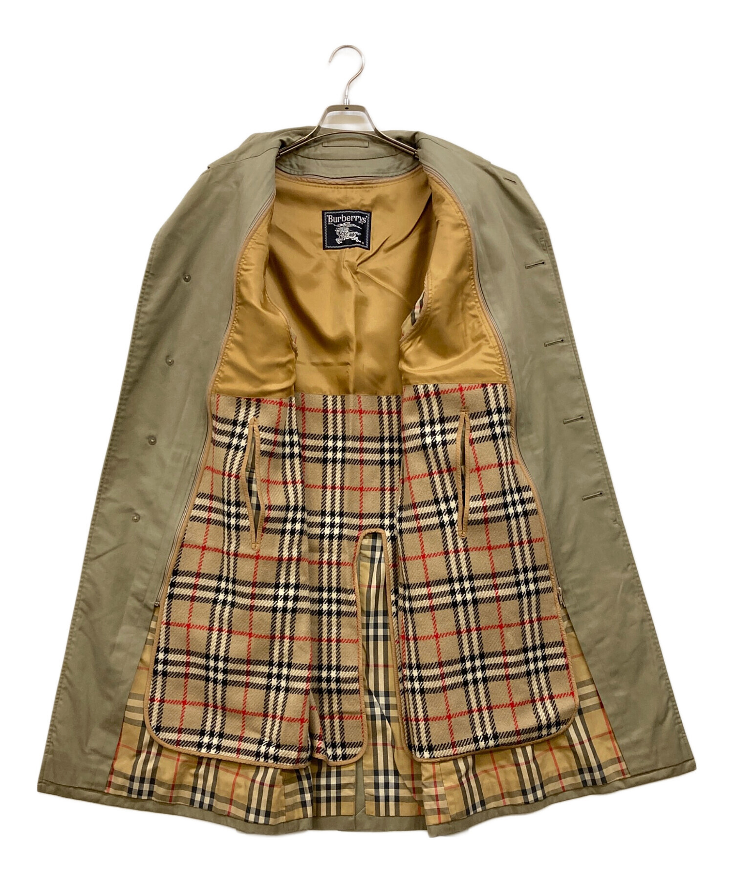 Burberry'sバーバリー カシミヤ混ライナー　トレンチコート ノバチェック 中古・古着通販】Burberry's (バーバリー) ノバチェックライナー付
