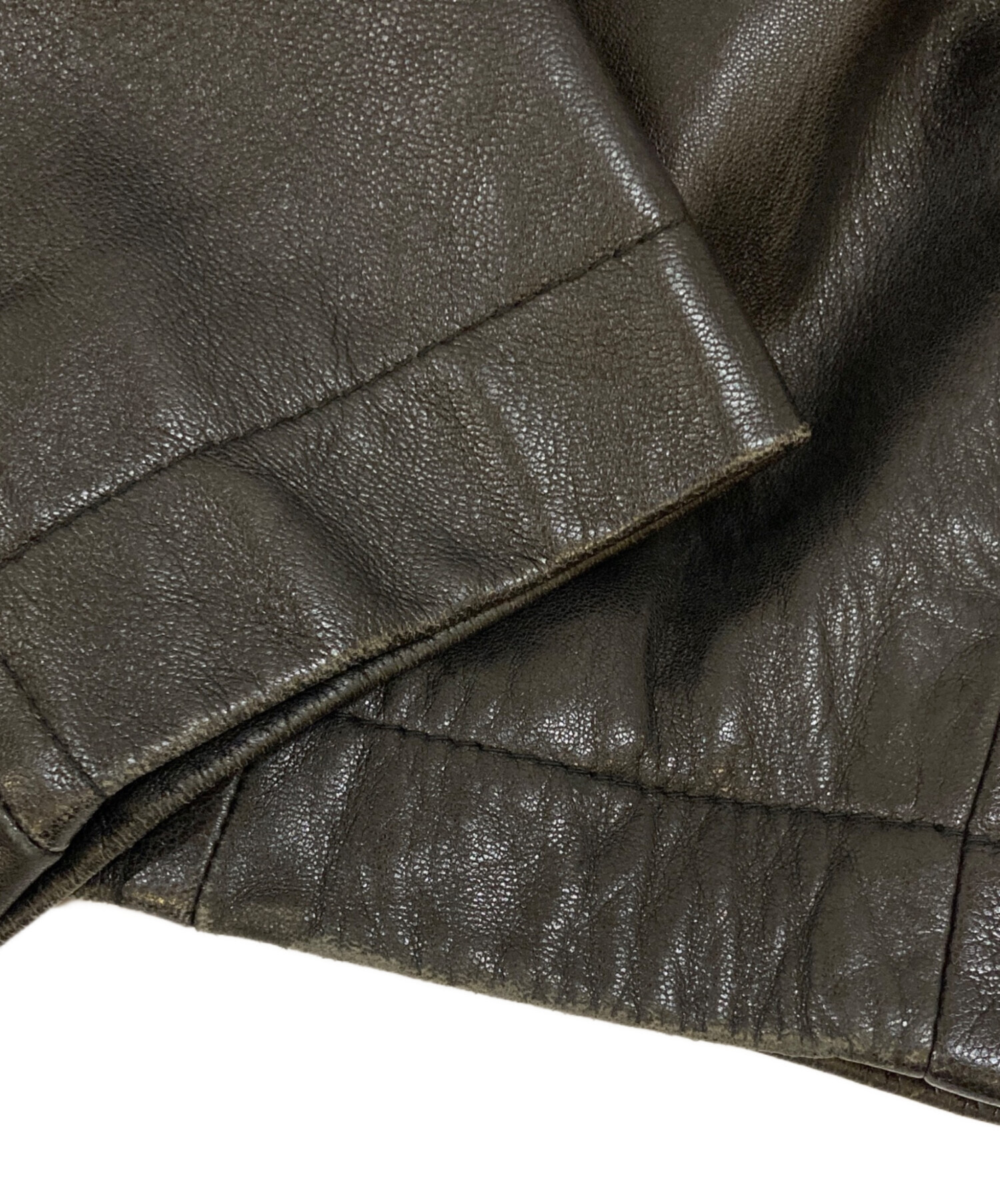 中古・古着通販】INTERMEZZO (インターメッツォ) ラムレザーカーコート