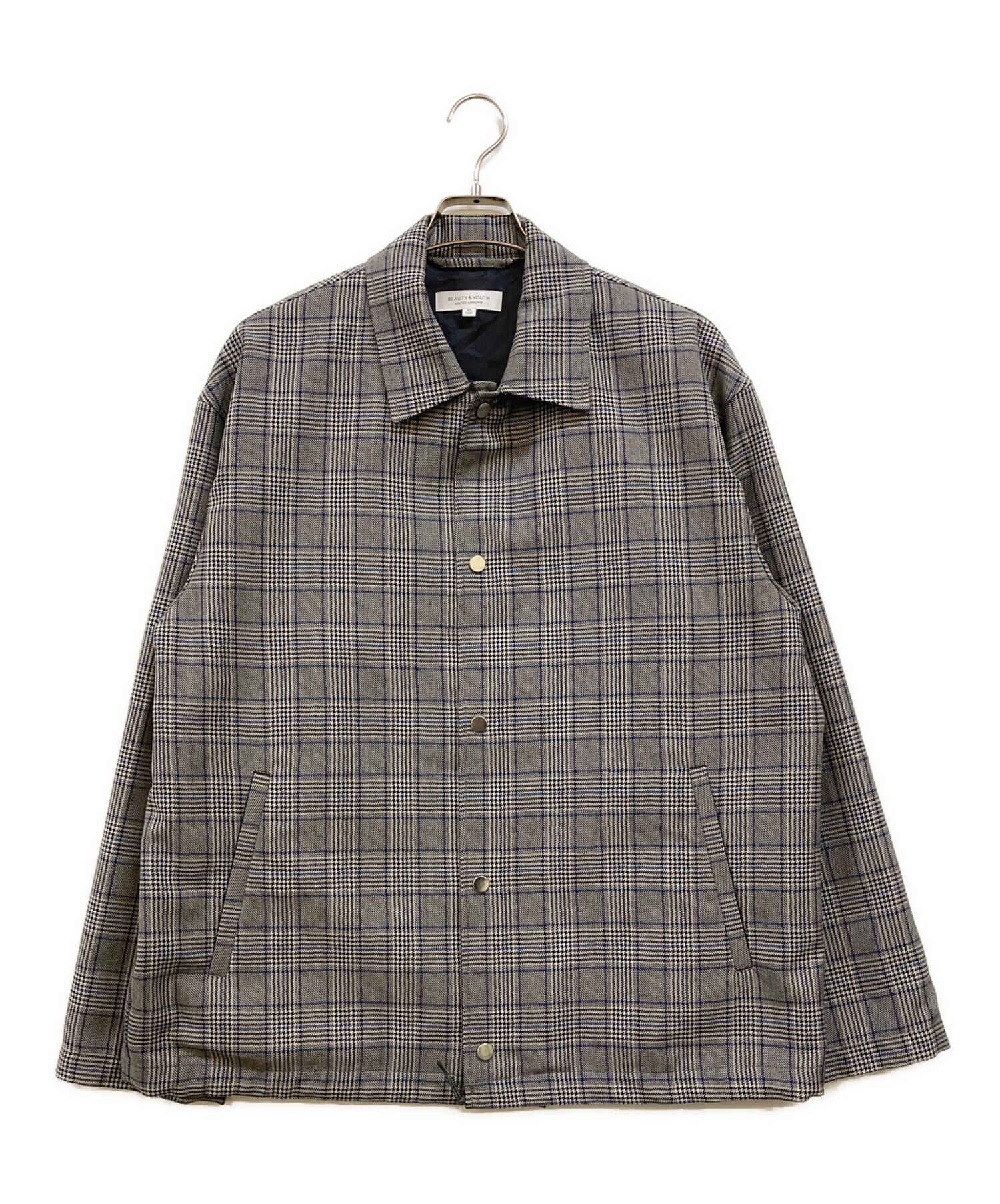 BEAUTY&YOUTH UNITED ARROWS チェックコーチジャケット 中古・古着通販】BEAUTY&YOUTH (ビューティーアンドユース) BY TW