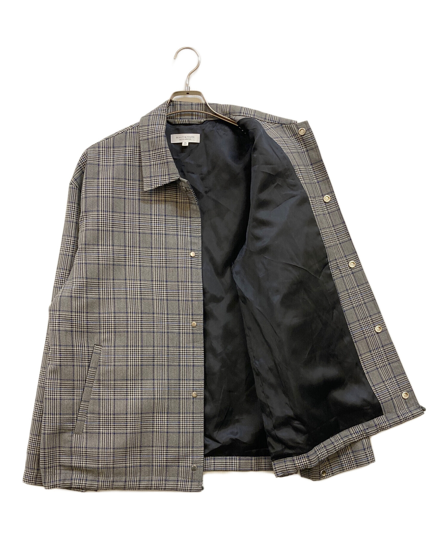 BEAUTY&YOUTH UNITED ARROWS チェックコーチジャケット 中古・古着通販】BEAUTY&YOUTH (ビューティーアンドユース) BY TW