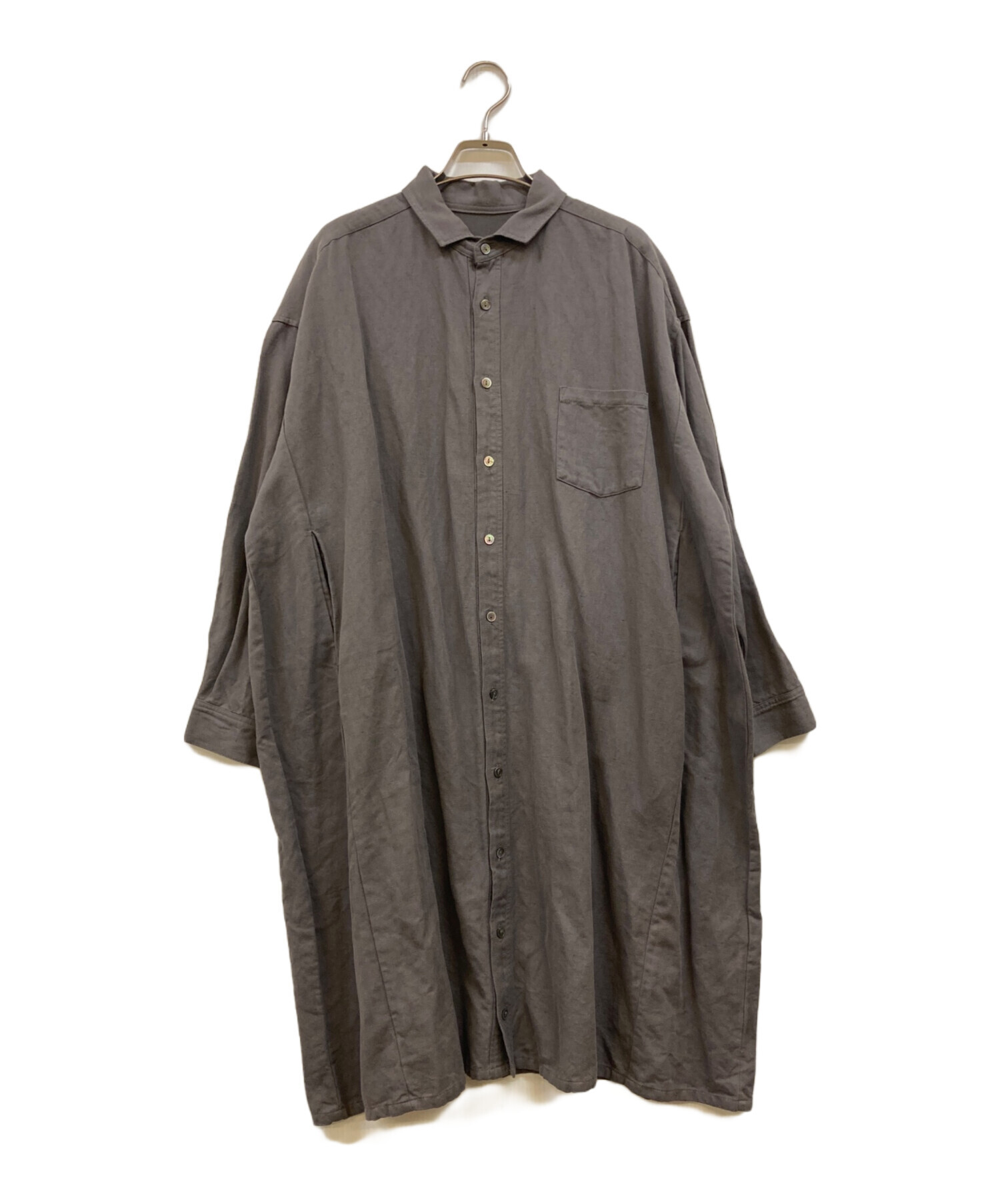 nest Robe 01193-1300 天然染め リネンワイドスリーブ ブラウス シャツ グレー レディース ネストローブ【中古】6-0308M∞ 3046002781568243_01_5947w.jpeg