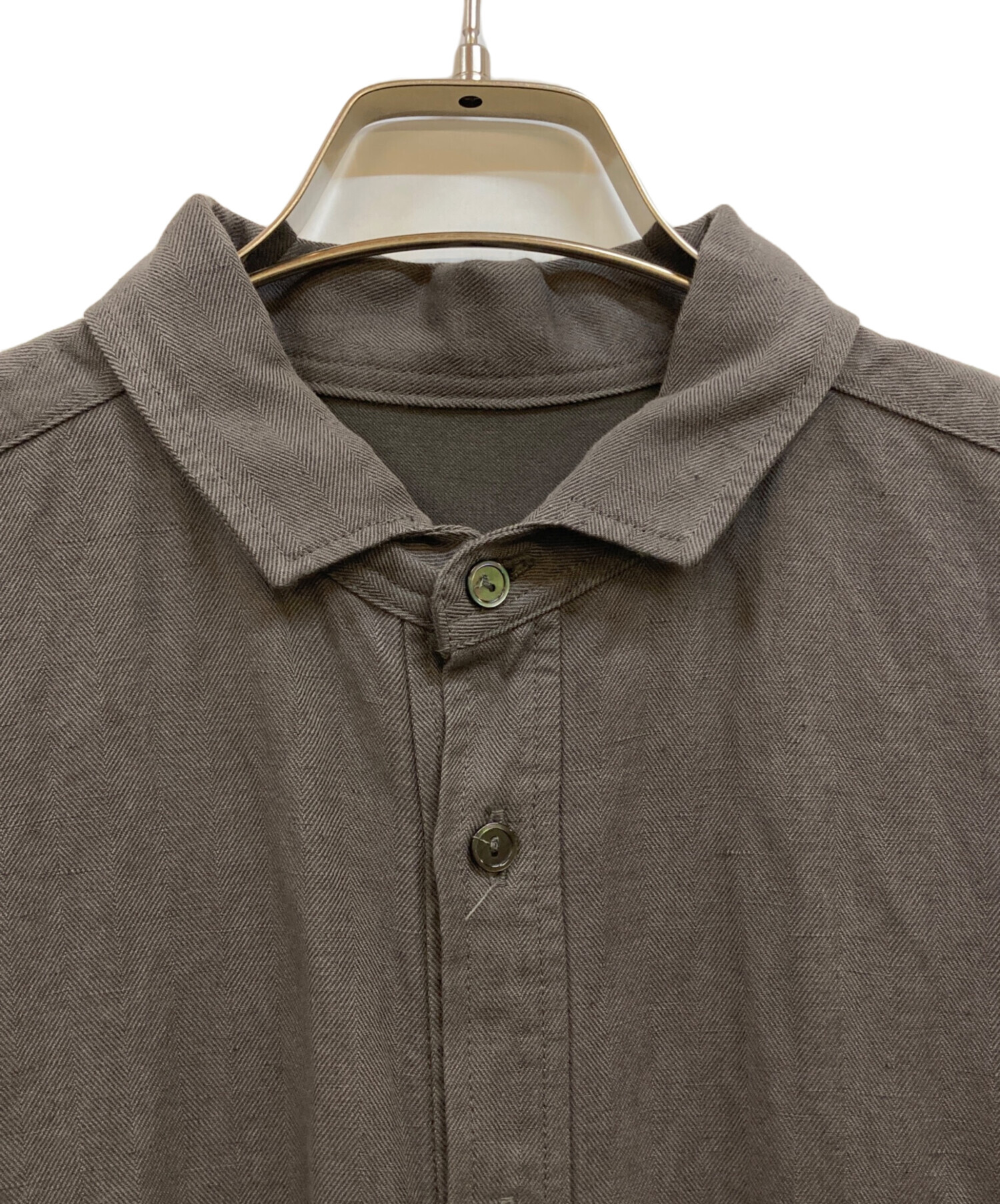 nest Robe 01193-1300 天然染め リネンワイドスリーブ ブラウス シャツ グレー レディース ネストローブ【中古】6-0308M∞ 3046002781568243_01_5947w.jpeg