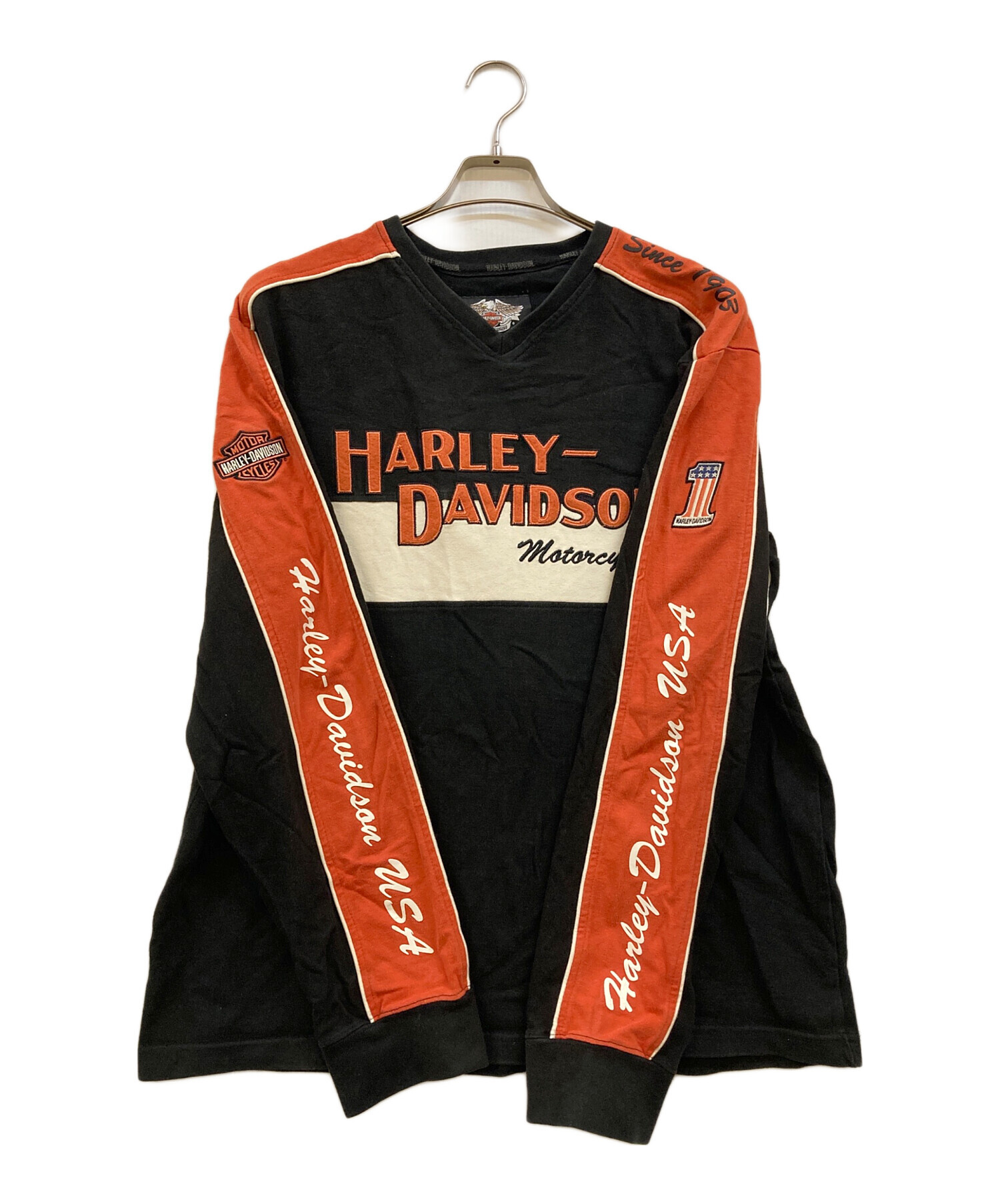 中古・古着通販】HARLEY-DAVIDSON (ハーレーダビッドソン) Vネック