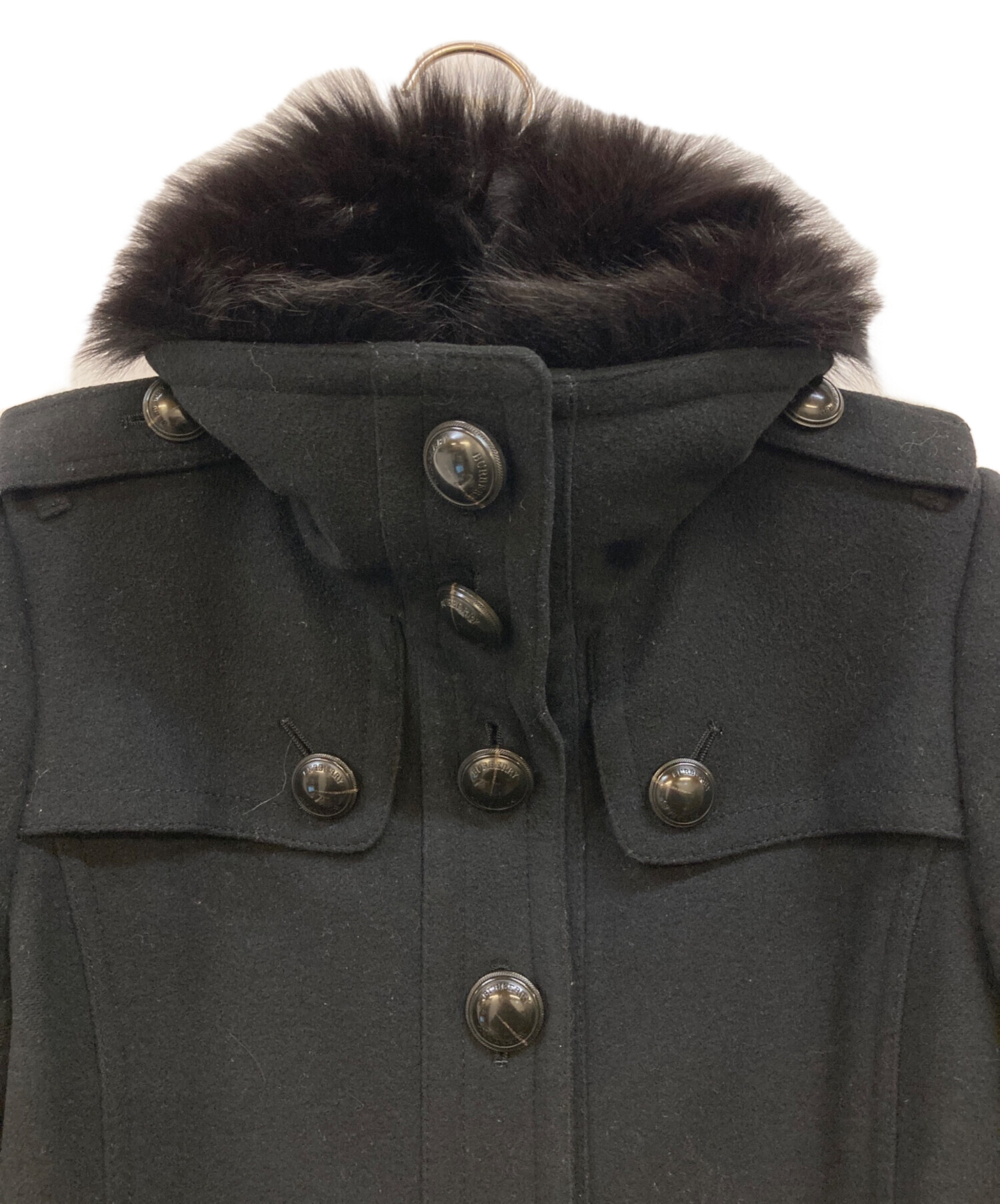 バーバリーロンドン ライトコート　大きいサイズ　コーティング　15号 バーバリーロンドン Burberry LONDON サイズ38 L - 黒 レディース 長袖