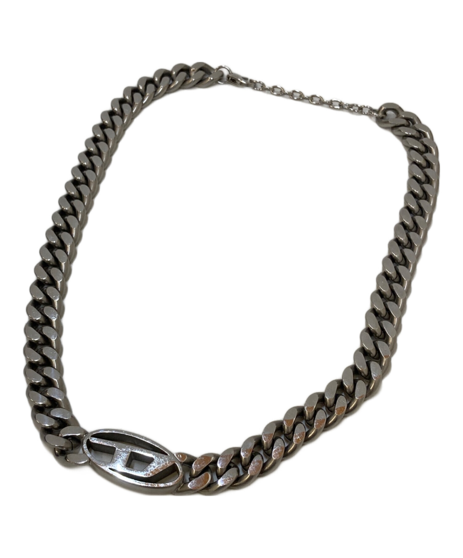 中古・古着通販】DIESEL (ディーゼル) Dロゴ 喜平チェーンネックレス