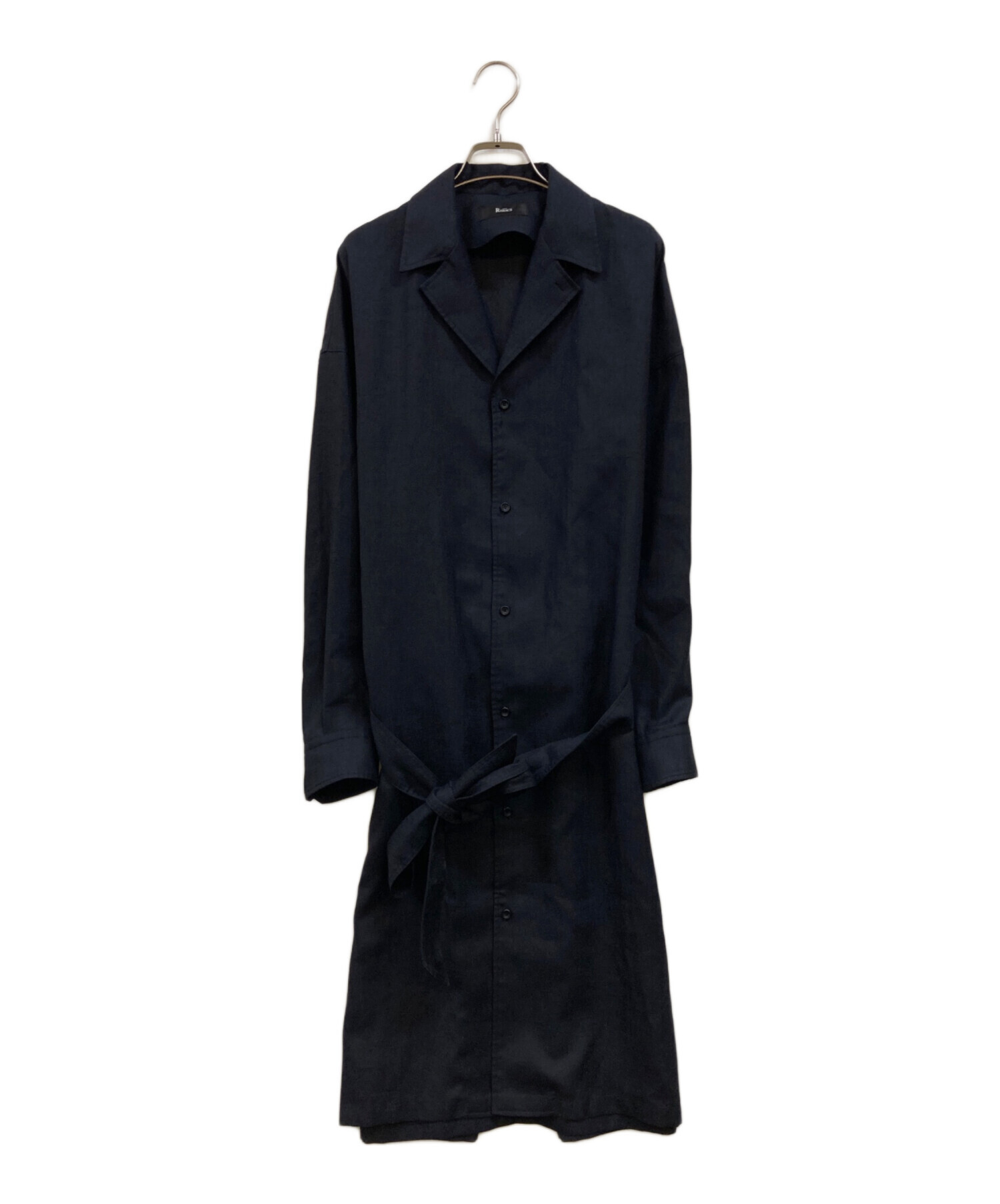 中古・古着通販】THE RERACS (ザ リラクス) open-collar shirt coat 中古・古着通販】THE RERACS (ザ リラクス) open-collar shirt coat