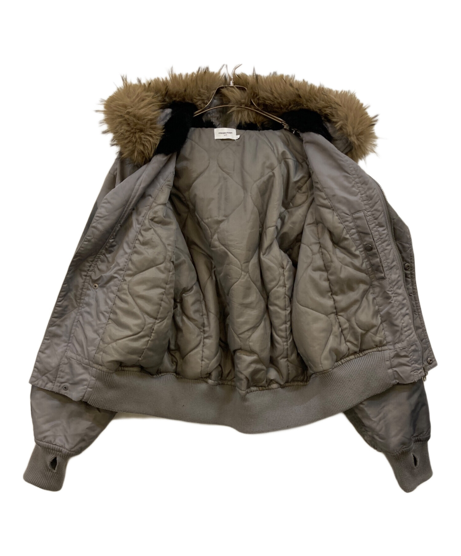 N2B ANDER HUNK アンダーハンク ファー フライトジャケットy2k Faded N2B Flight Jacket / フェードN2Bフライトジャケット（ブルゾン