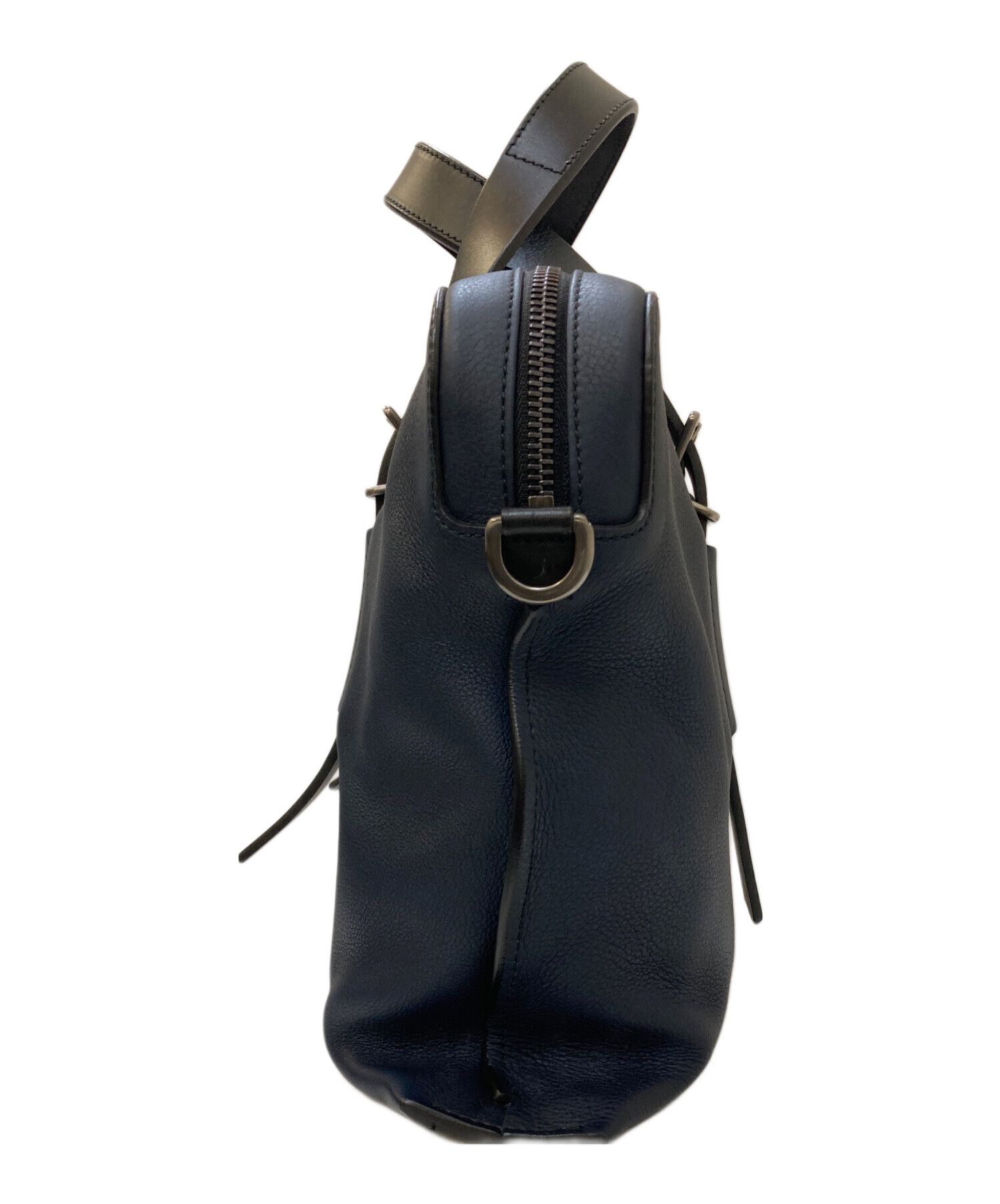 な*つ様 BALLY ビジネスバッグ ネイビー BALLY バリー ビジネスバッグ トートバッグ オールレザー ロゴ ポーチ