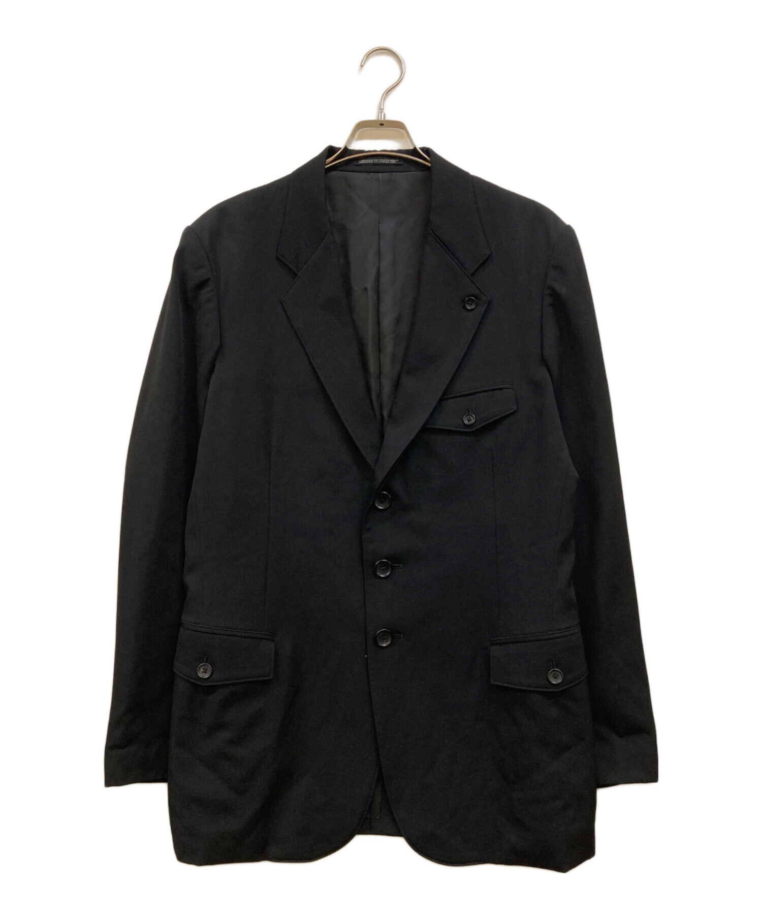 ヨウジヤマモトプールオム　左二重ラペル3BJK 中古・古着通販】Yohji Yamamoto pour homme (ヨウジヤマモト