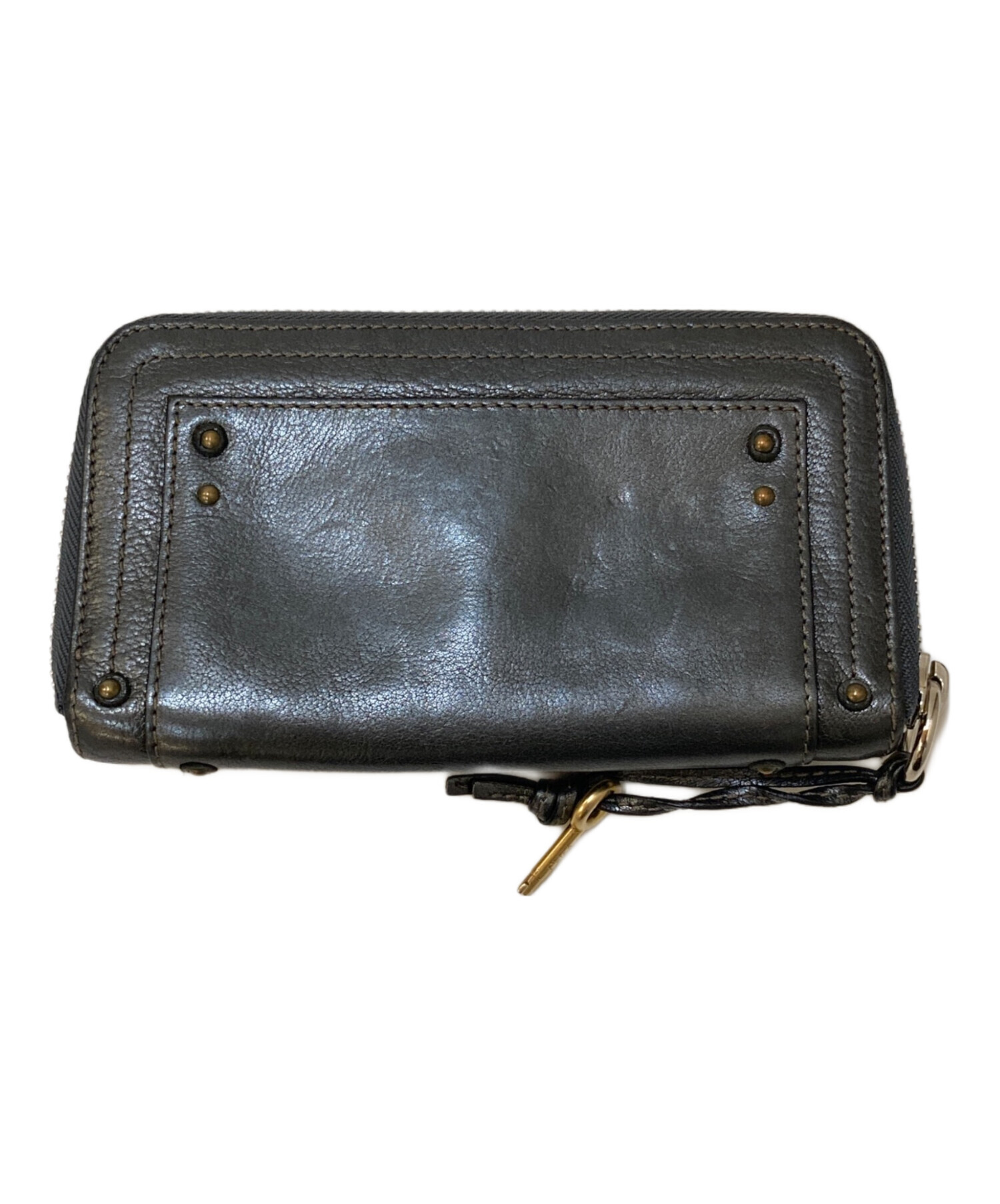 中古・古着通販】Chloe (クロエ) paddington ロングウォレット グレー 