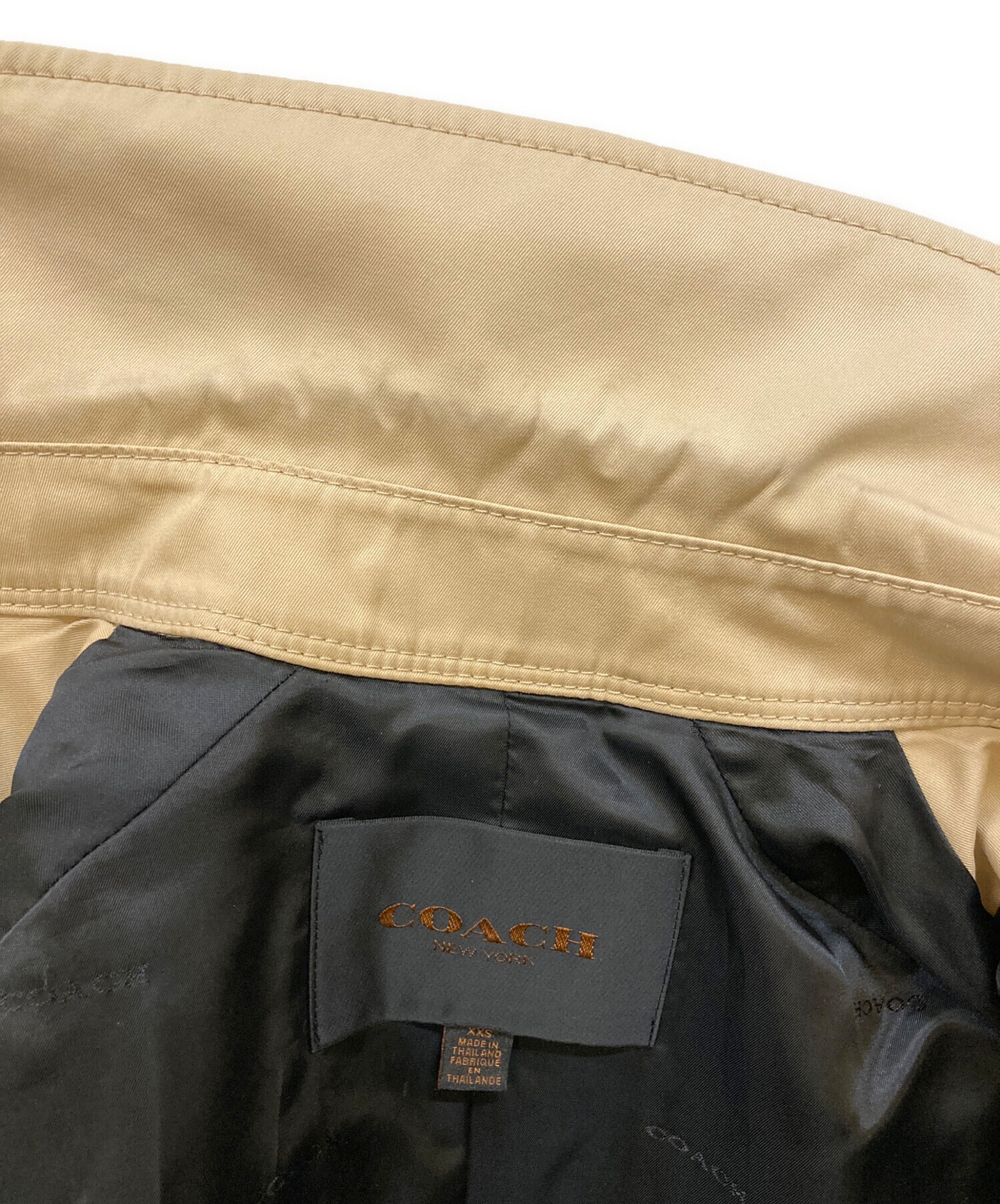 中古・古着通販】COACH (コーチ) ソリッドショートトレンチコート