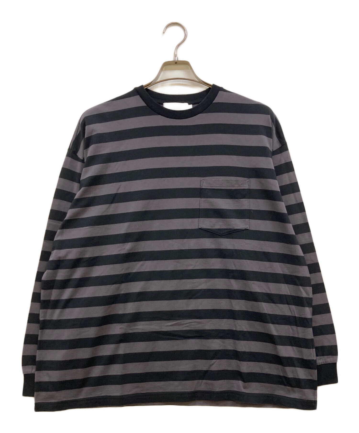中古・古着通販】Graphpaper (グラフペーパー) Border L/S Pocket Tee 