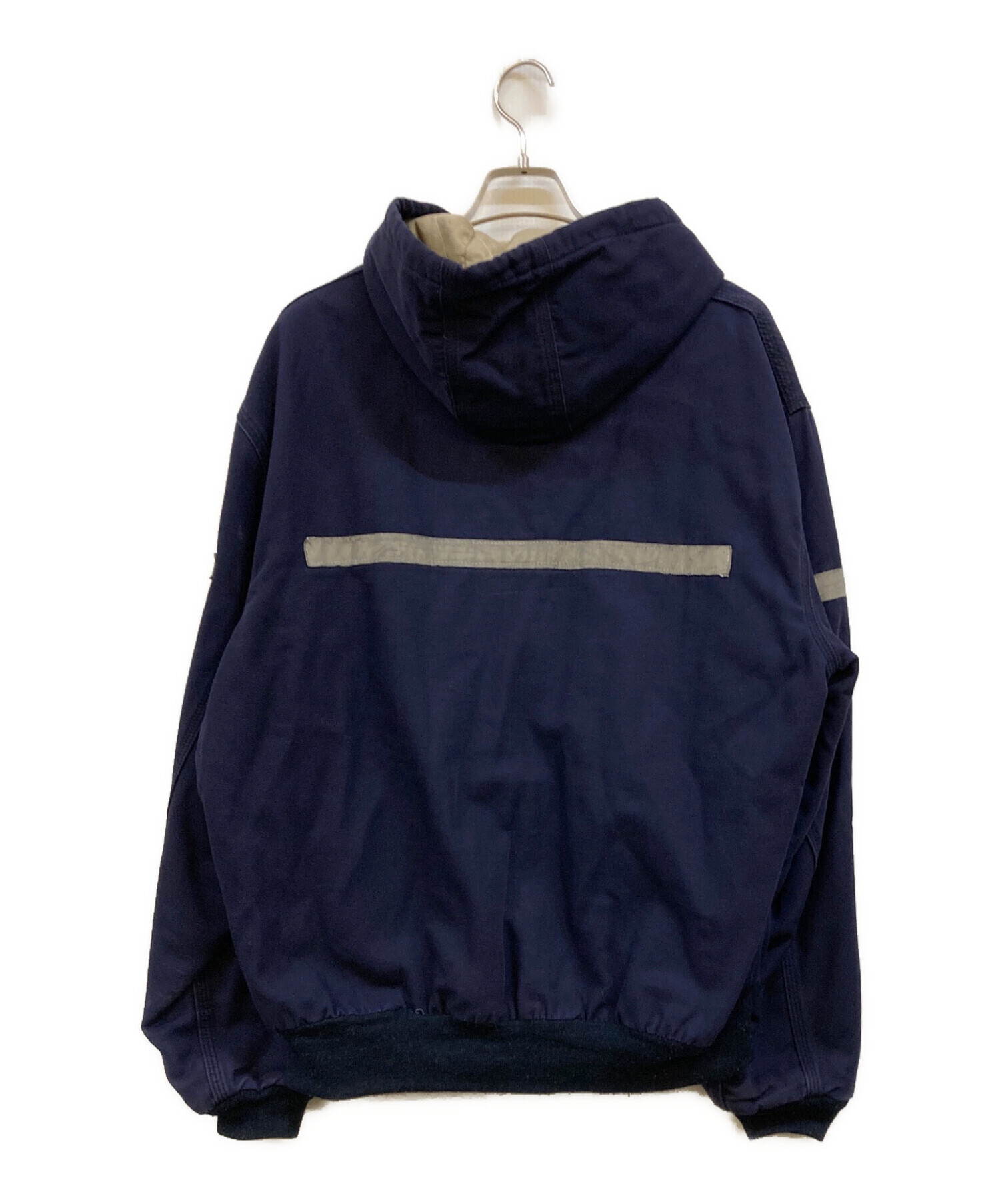 セール商品‼️Carhartt ネイビー フード付きジャケットLサイズ 中古・古着通販】CarHartt (カーハート) FR 難燃アクティブジャケット