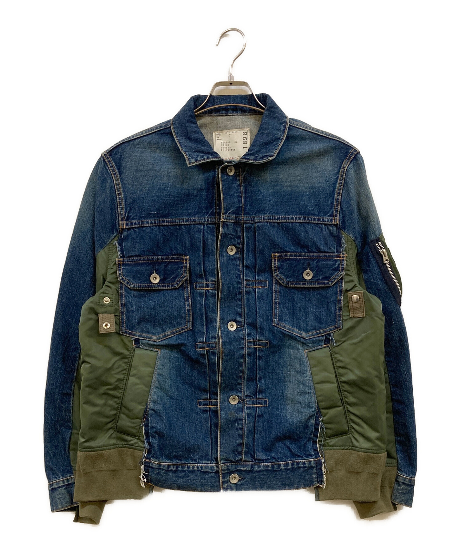 中古・古着通販】sacai (サカイ) SWITCHED DENIM JACKET インディゴ 