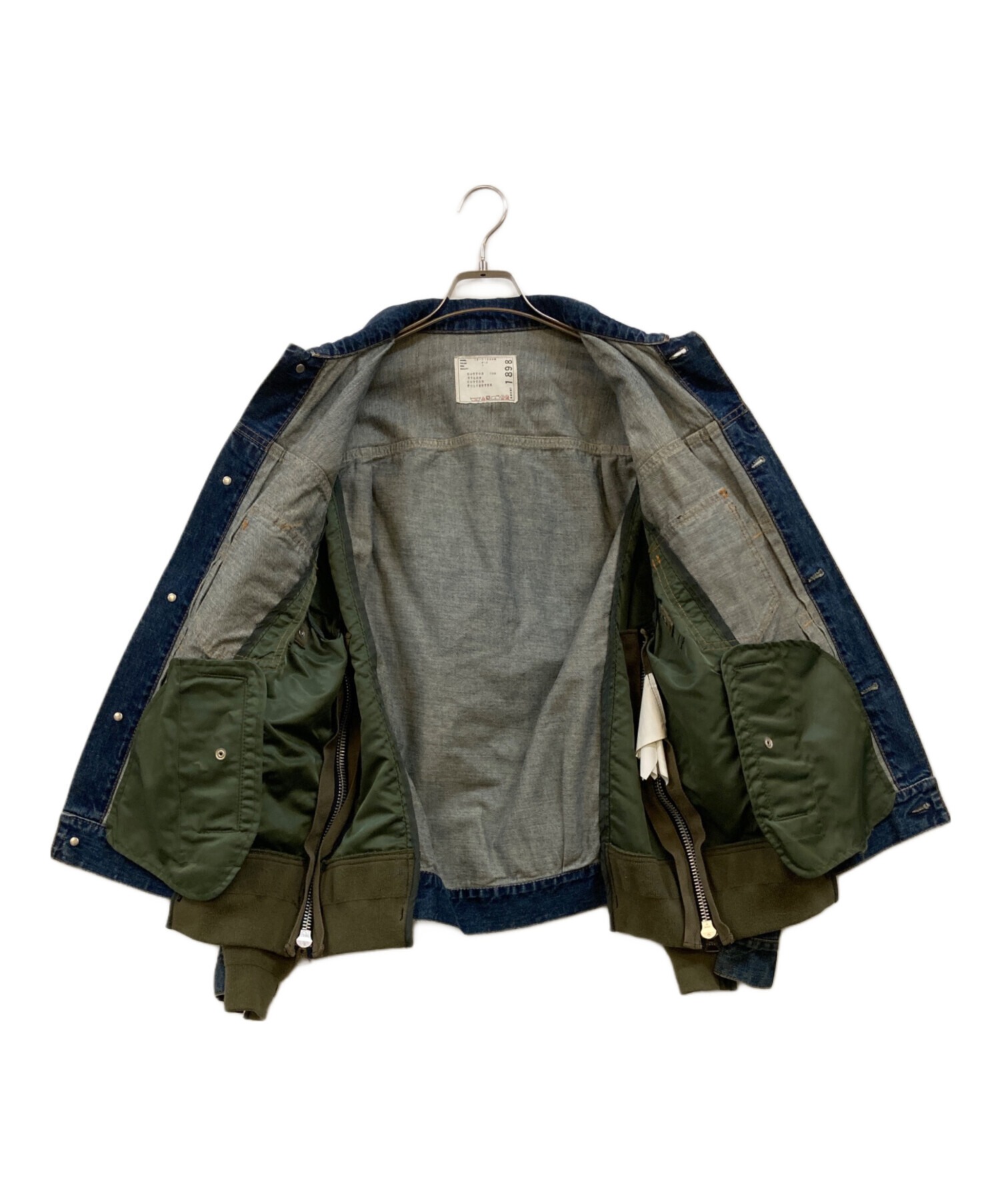 中古・古着通販】sacai (サカイ) SWITCHED DENIM JACKET インディゴ