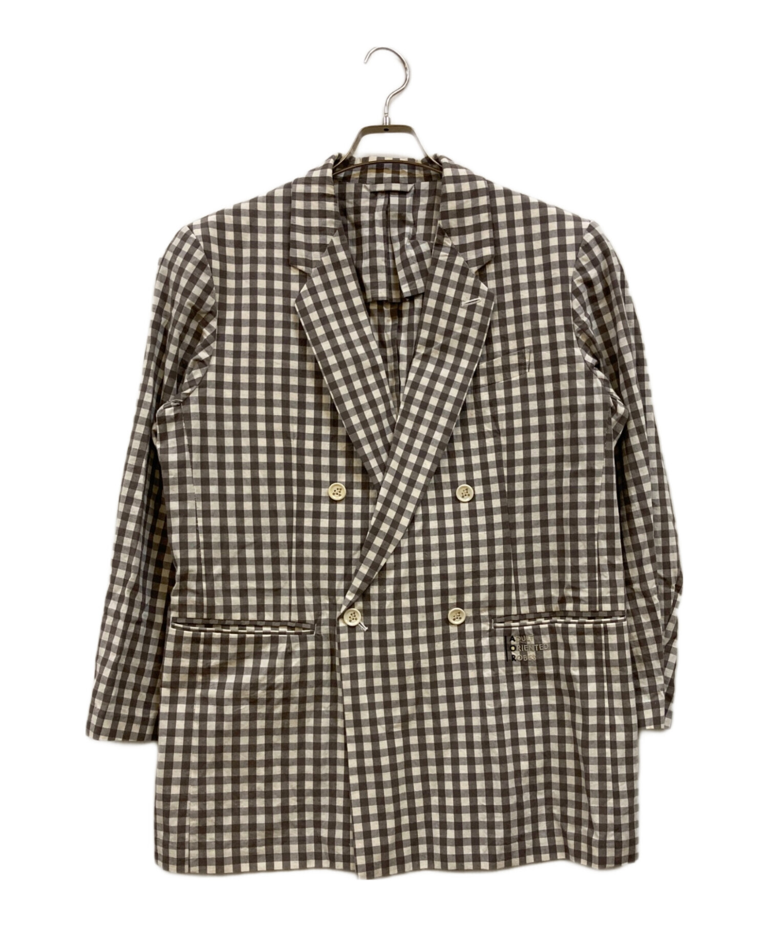 Adult Oriented Robes ダブルブレスト ライトジャケット 中古・古着通販】ADULT ORIENTED ROBES (アダルトオリエンテッドロー