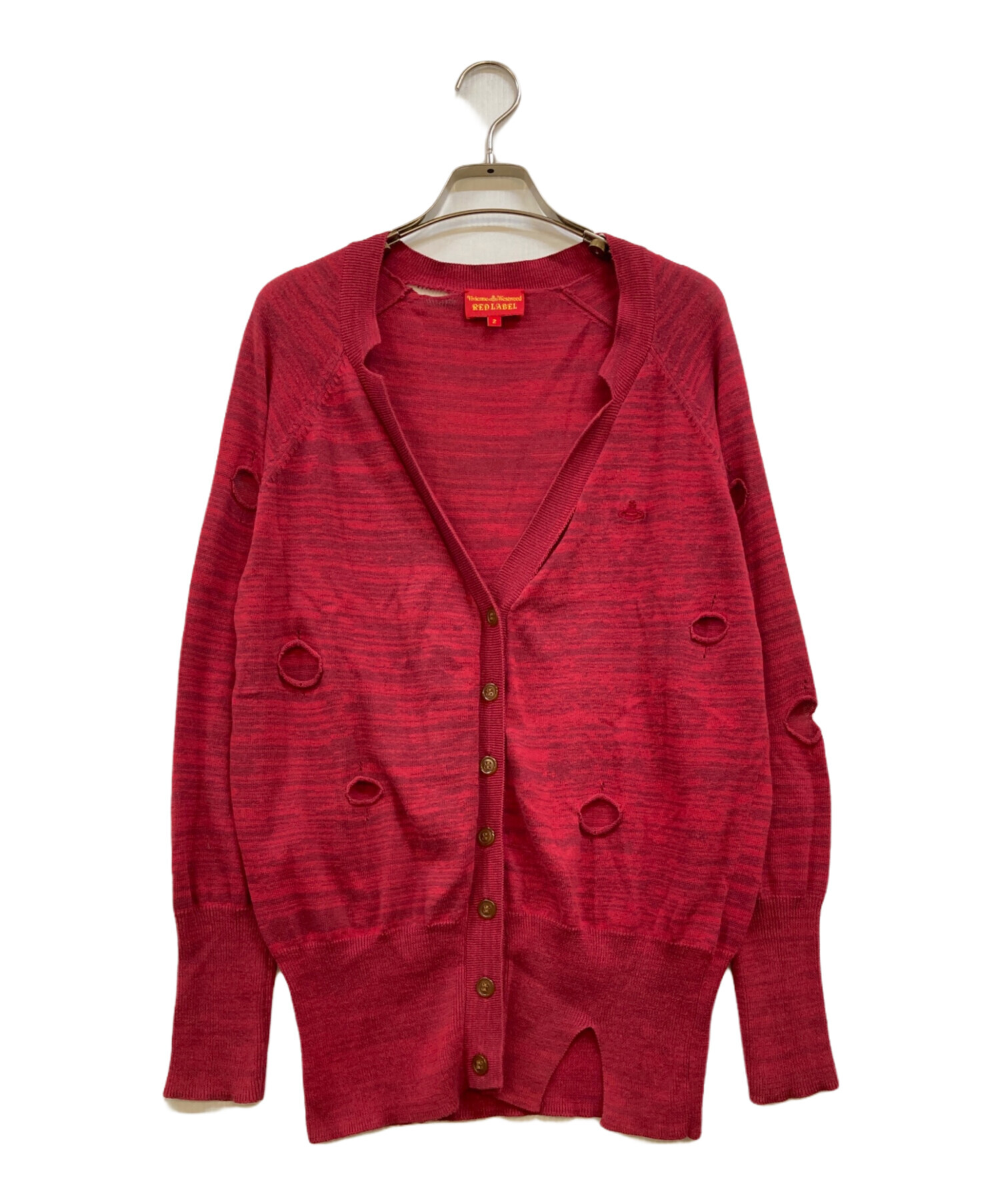 【美品】Vivienne Westwood REDLABELリボンカーディガン Vivienne Westwood red label 良品 ヴィヴィアンウエストウッド レッド