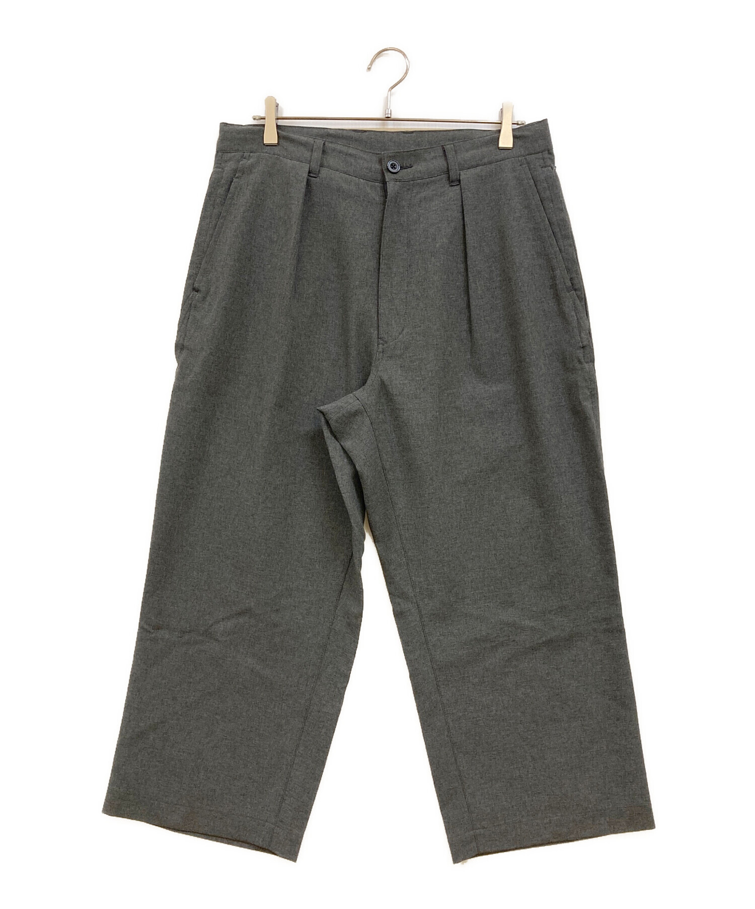 中古・古着通販】SSZ (エスエスズィー) タックパンツ グレー サイズ