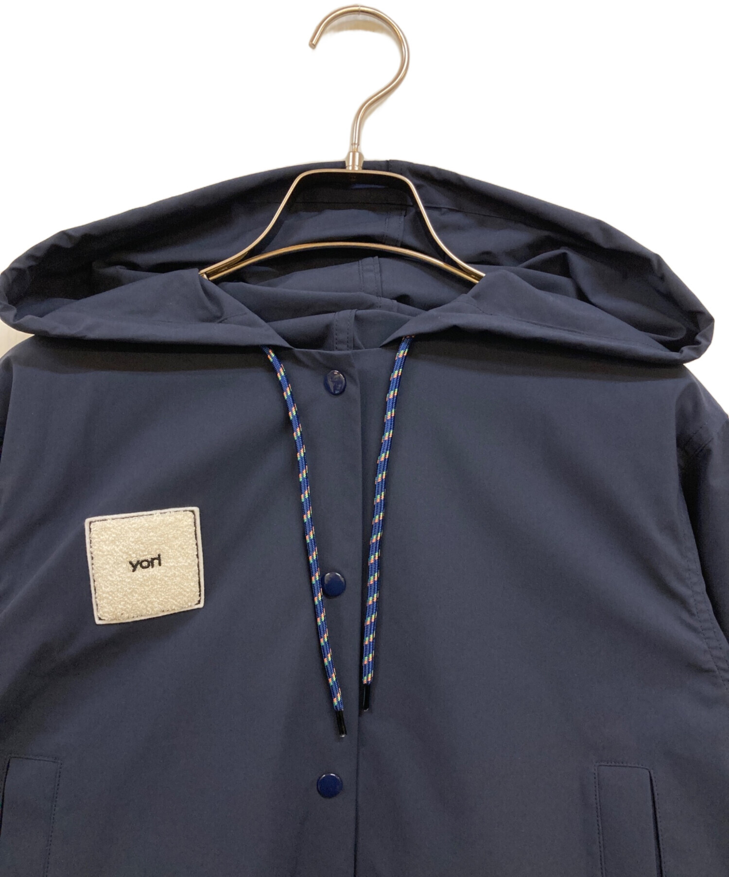 中古・古着通販】YORI (ヨリ) 撥水フェスパーカー ネイビー サイズ:36