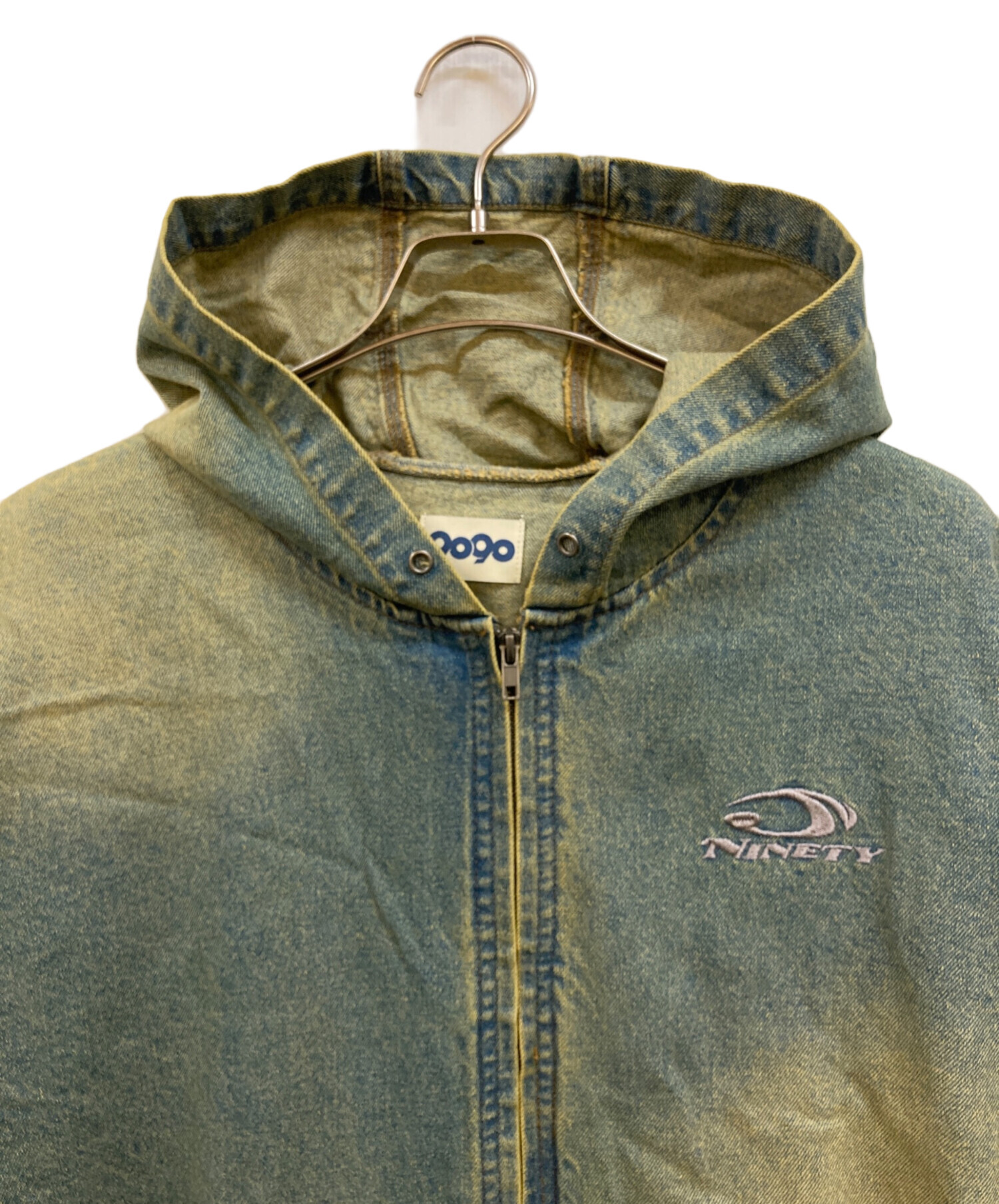 中古・古着通販】9090 (ナインティナインティ) Heisei Logo Denim Zip