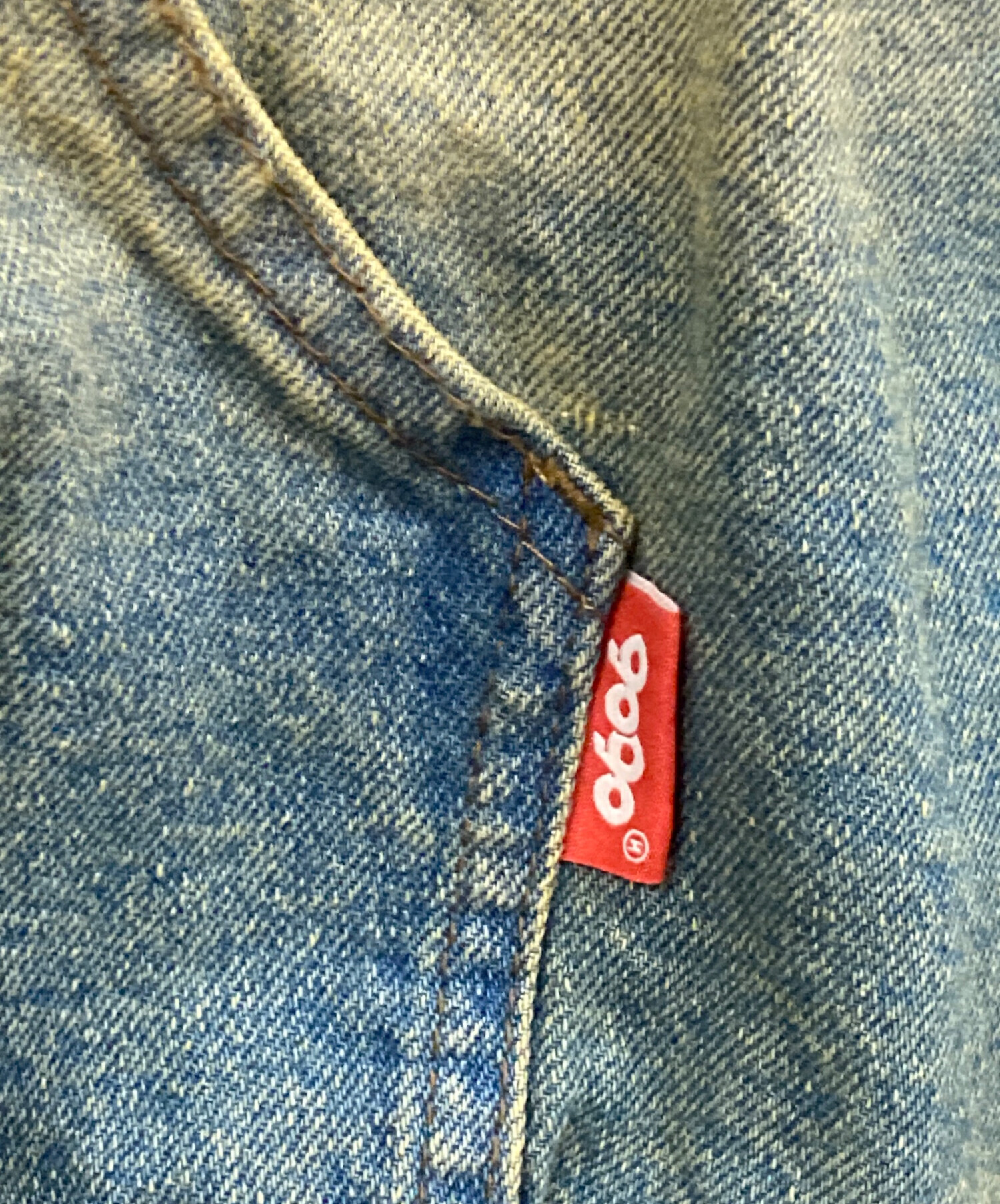 中古・古着通販】9090 (ナインティナインティ) Heisei Logo Denim Zip