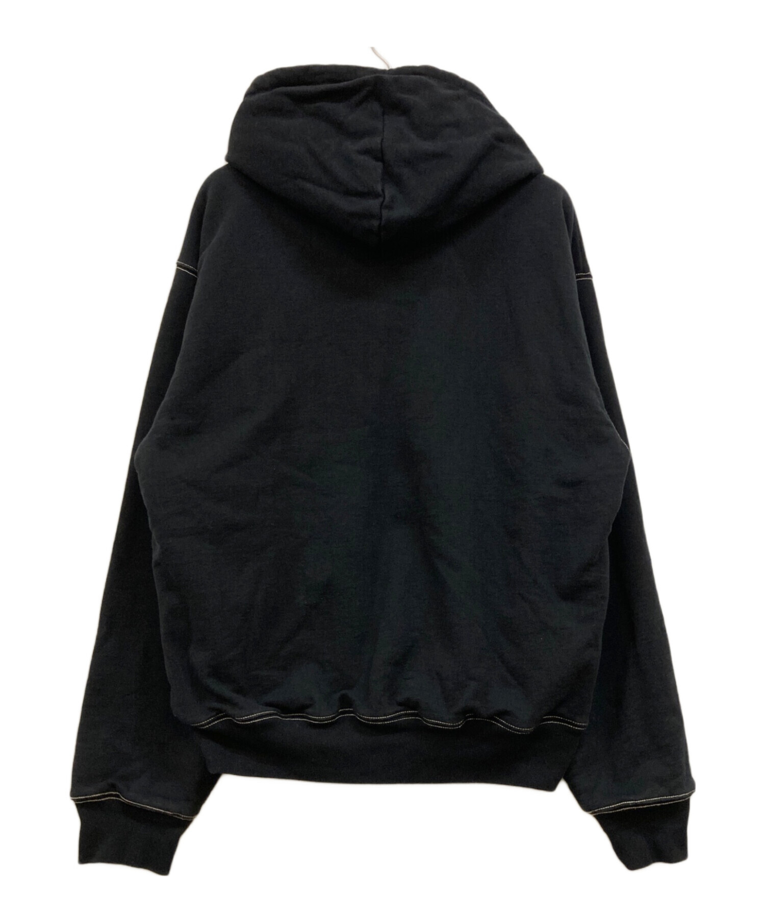 中古・古着通販】stussy (ステューシー) DOUBLE FACE LABEL ZIP HOODIE