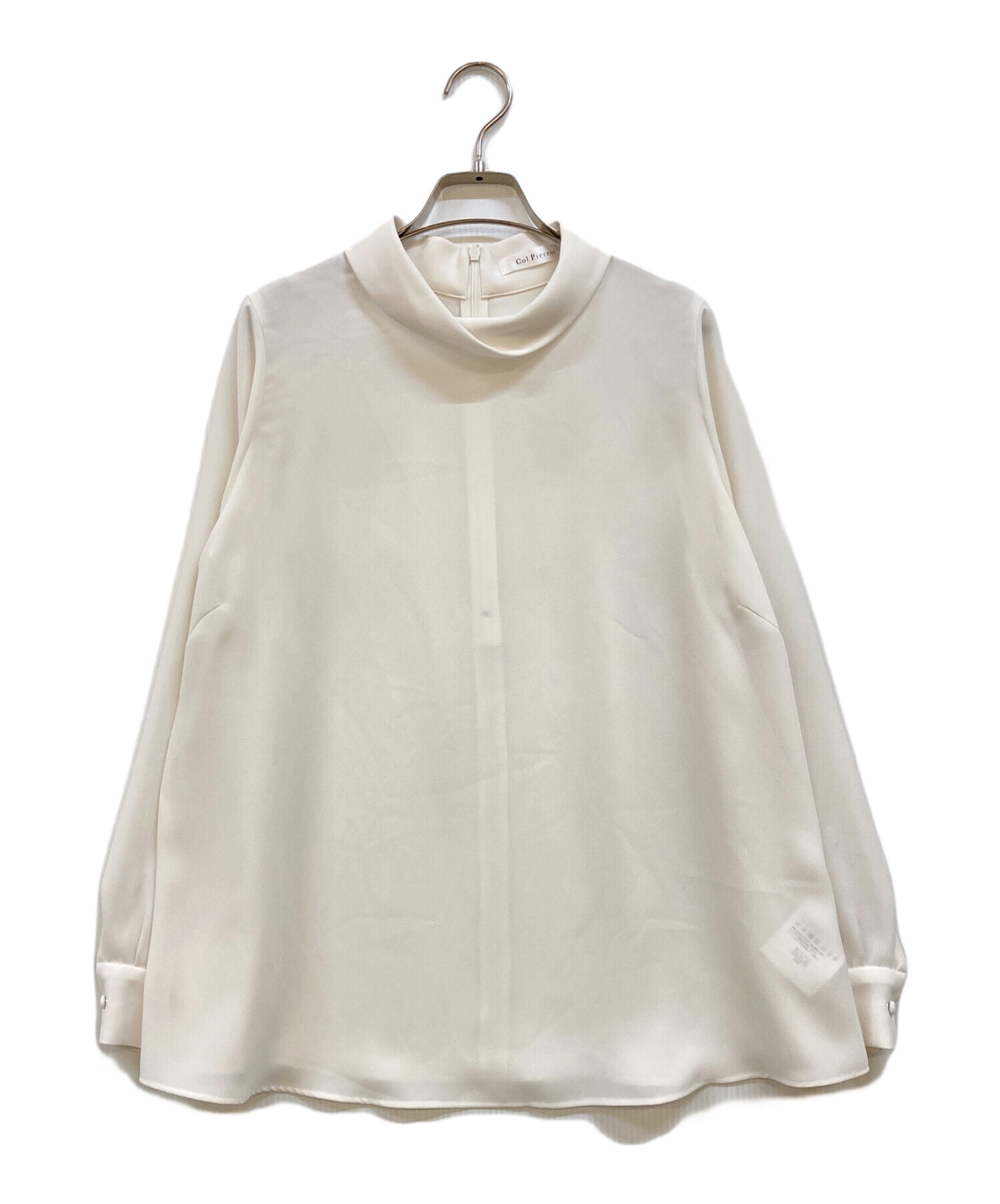 中古・古着通販】Col Pierrot (コルピエロ) Rollneck Blouse ホワイト 