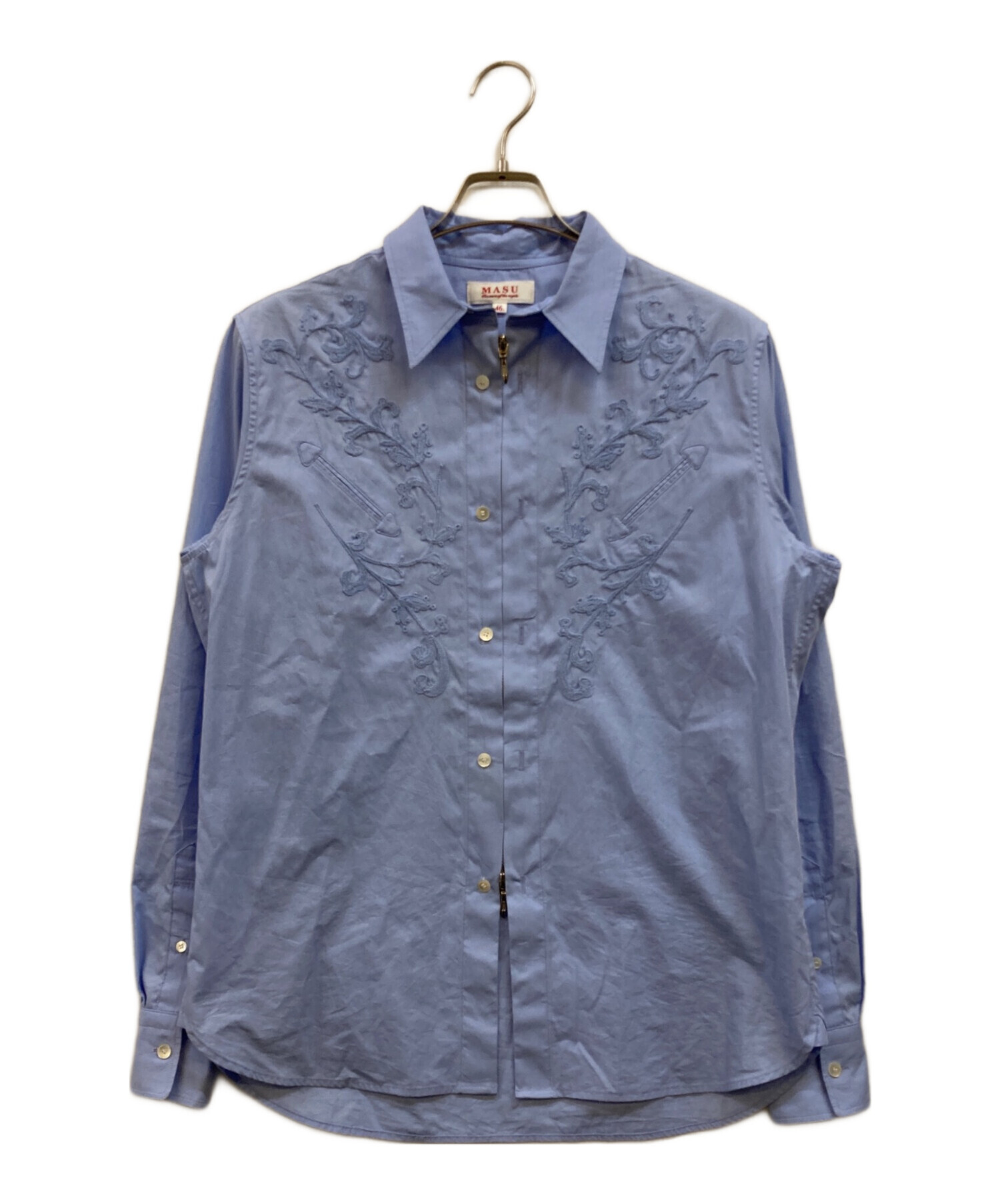 中古・古着通販】MASU (エムエーエスユー) RODEO ZIP-UP DRESS SHIRT 中古・古着通販】MASU (エムエーエスユー) RODEO ZIP-UP DRESS SHIRT