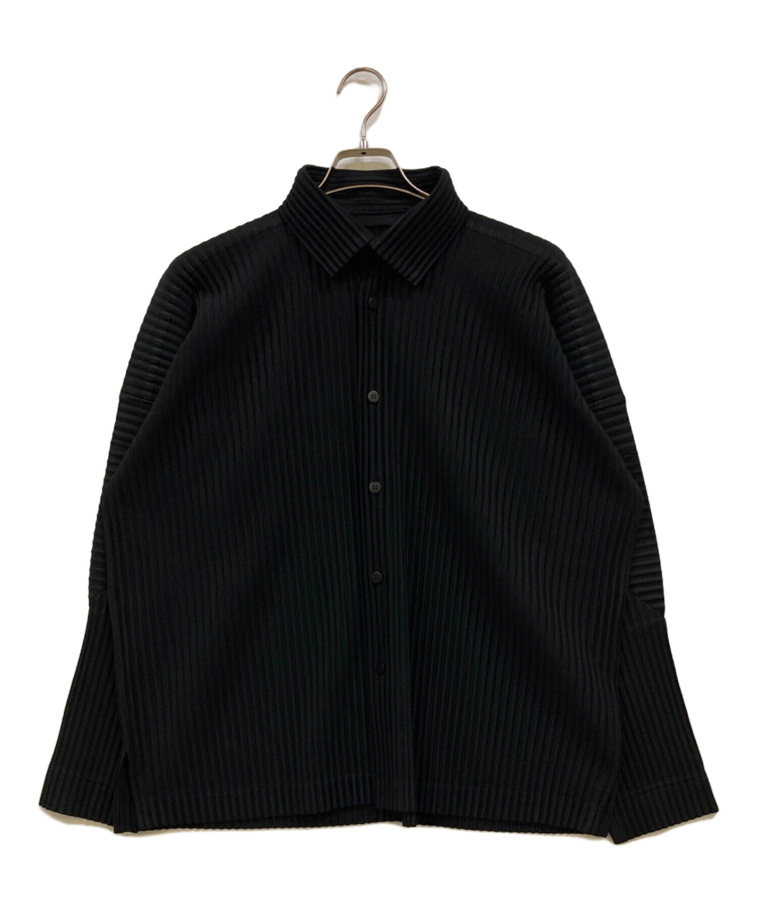 ISSEY MIYAKE イッセイミヤケ ブラウス M 黒 【古着】【中古】【送料無料】 ISSEY MIYAKE - ISSEY MIYAKE イッセイミヤケ ブラウス M 黒 【古着