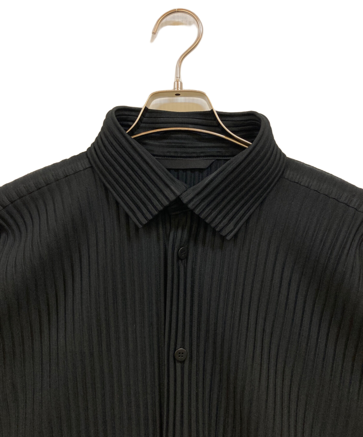 ISSEY MIYAKE イッセイミヤケ 長袖シャツ サイズ3 タック ギャザー ブザムシャツ ブランド古着【中古】20250214/RA3344 ISSEY MIYAKE - ISSEY MIYAKE イッセイミヤケ 長袖シャツ サイズ3