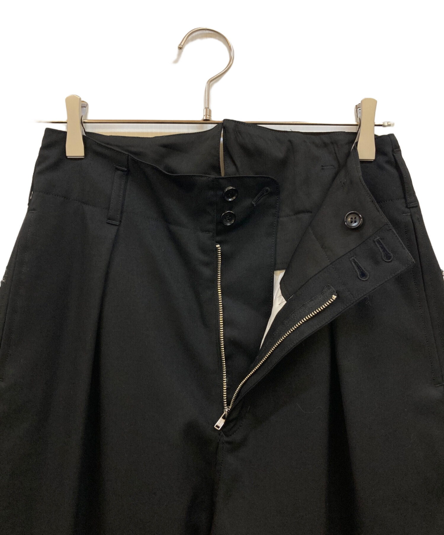 中古・古着通販】sulvam (サルバム) CLASSIC PANTS ブラック サイズ:S