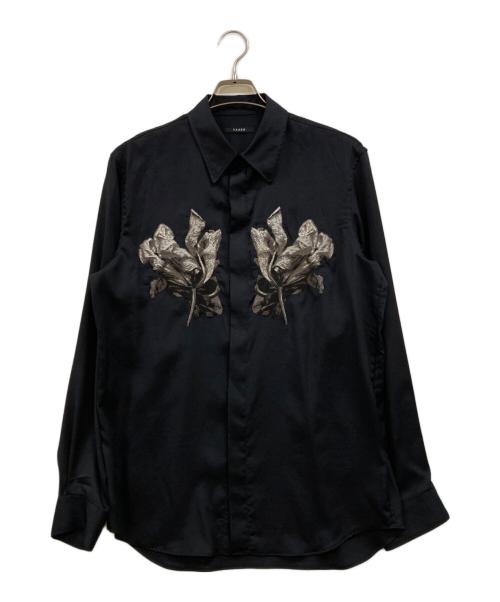 中古・古着通販】TAAKK (ターク) EMBROIDERY SHIRTS ブラック サイズ:2