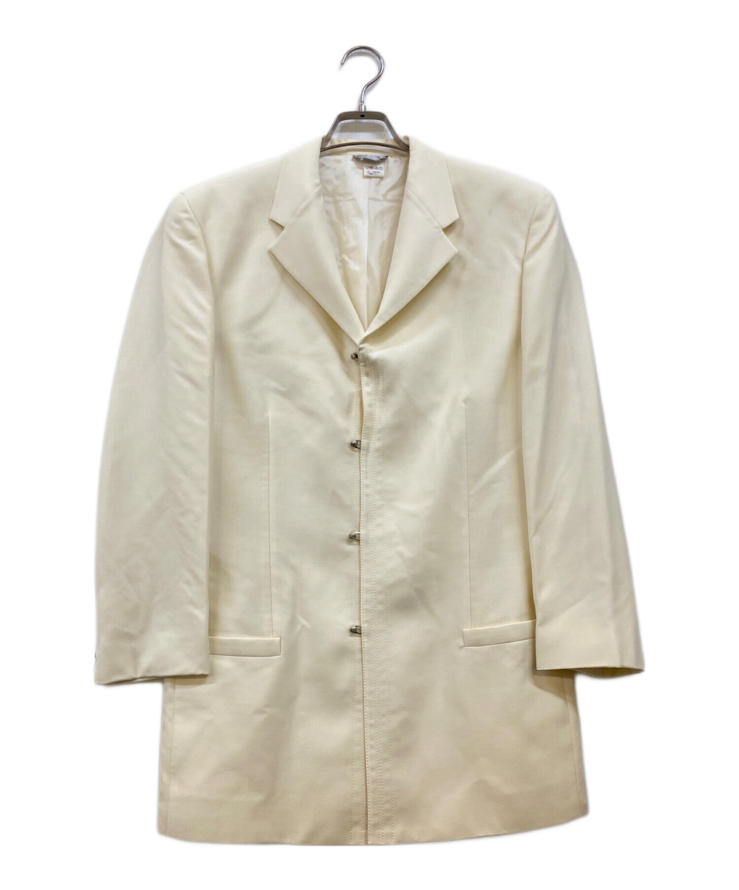 イタリア製 Vintage GIANNI VERSACE ノーカラーコート 中古・古着通販】GIANNI VERSACE (ジャンニ・ヴェルサーチ) フック