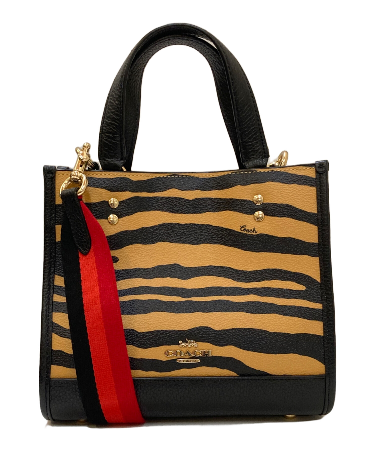 良品 COACH コーチ THE TABBY BAG スウェード 2WAY ショルダーバッグ CCK51 ブラウン  レディース 古着 中古 USED COACH（コーチ） ショルダーバッグ バッグ チェーン タビー ショルダー