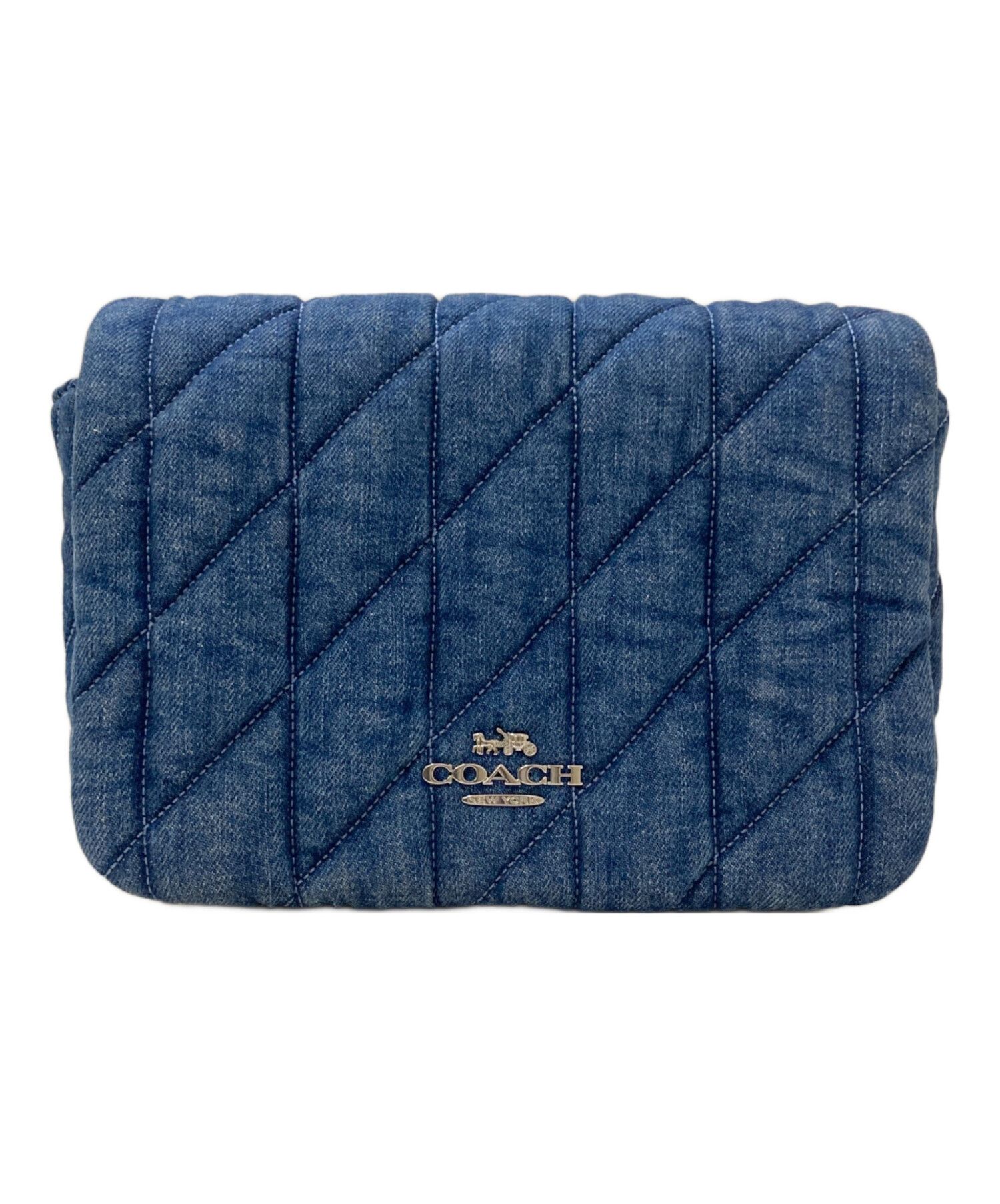 中古・古着通販】COACH (コーチ) クインバッグ キルティング デニム 
