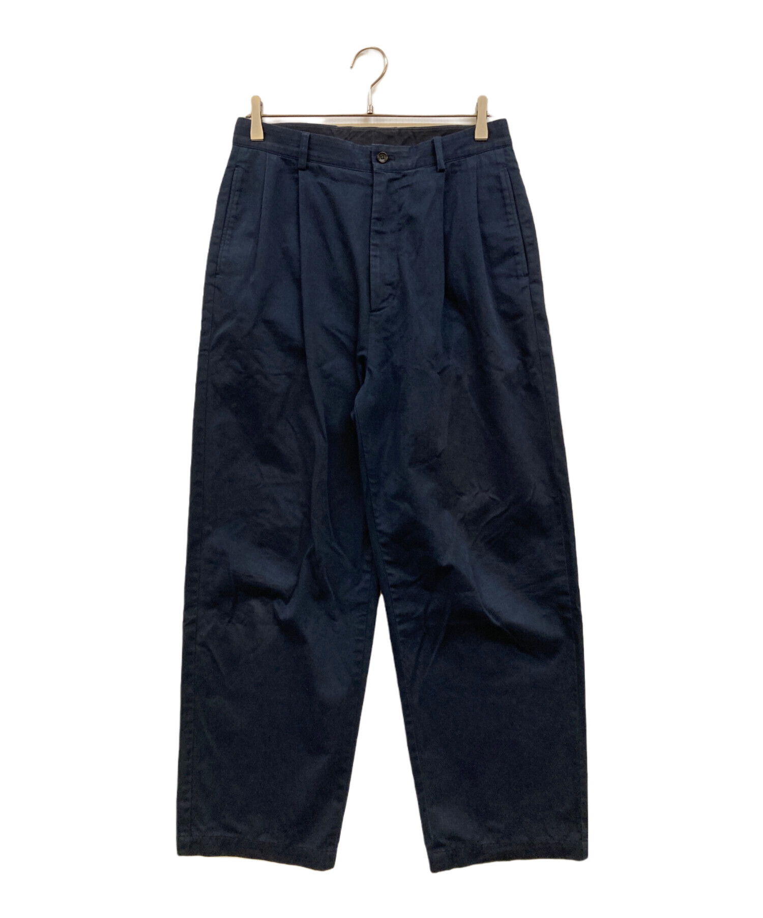 A.PRESSE トラウザー　サイズ2(M) 中古・古着通販】A.PRESSE (アプレッセ) Chino Trousers ネイビー