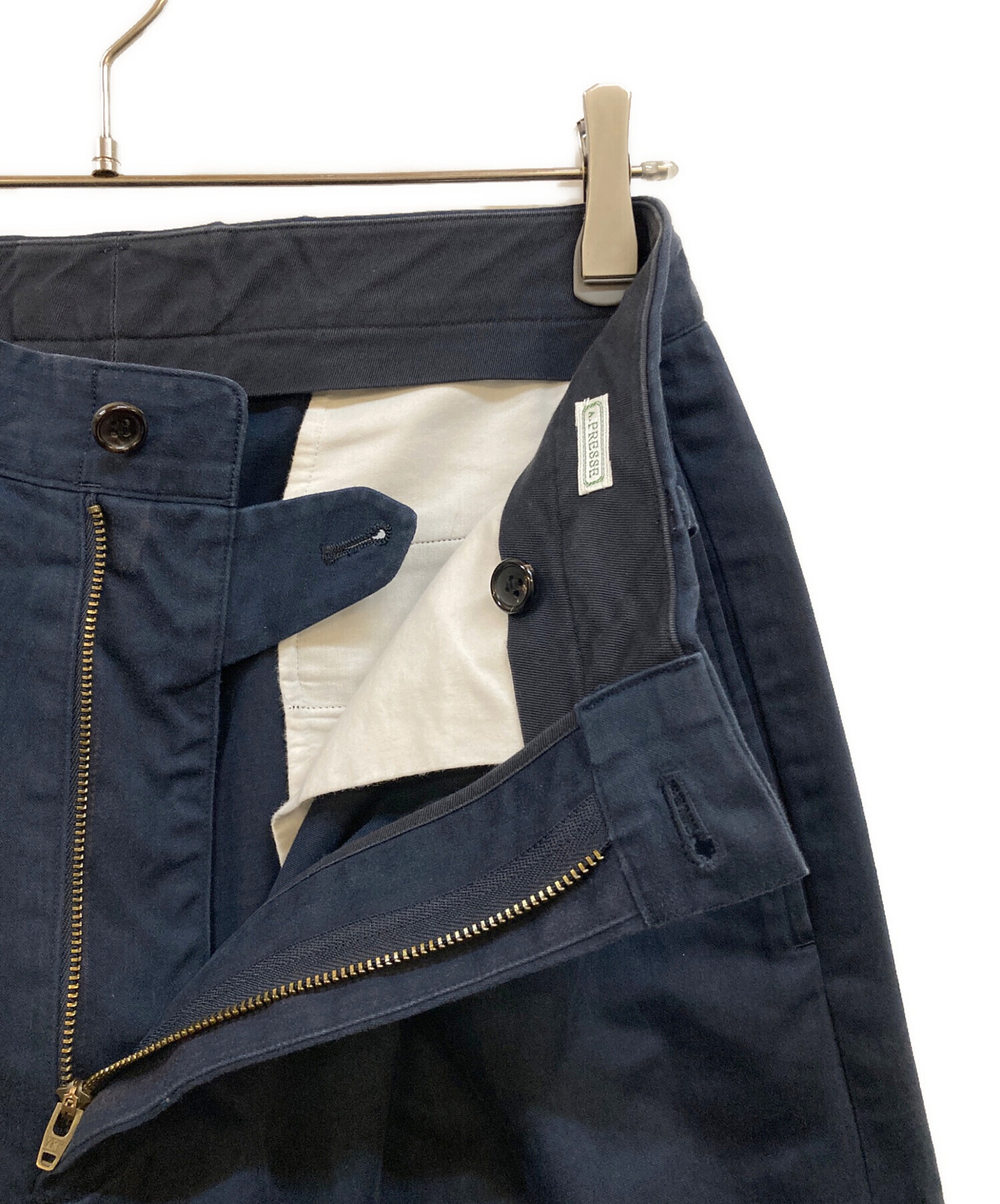 中古・古着通販】A.PRESSE (アプレッセ) Chino Trousers ネイビー